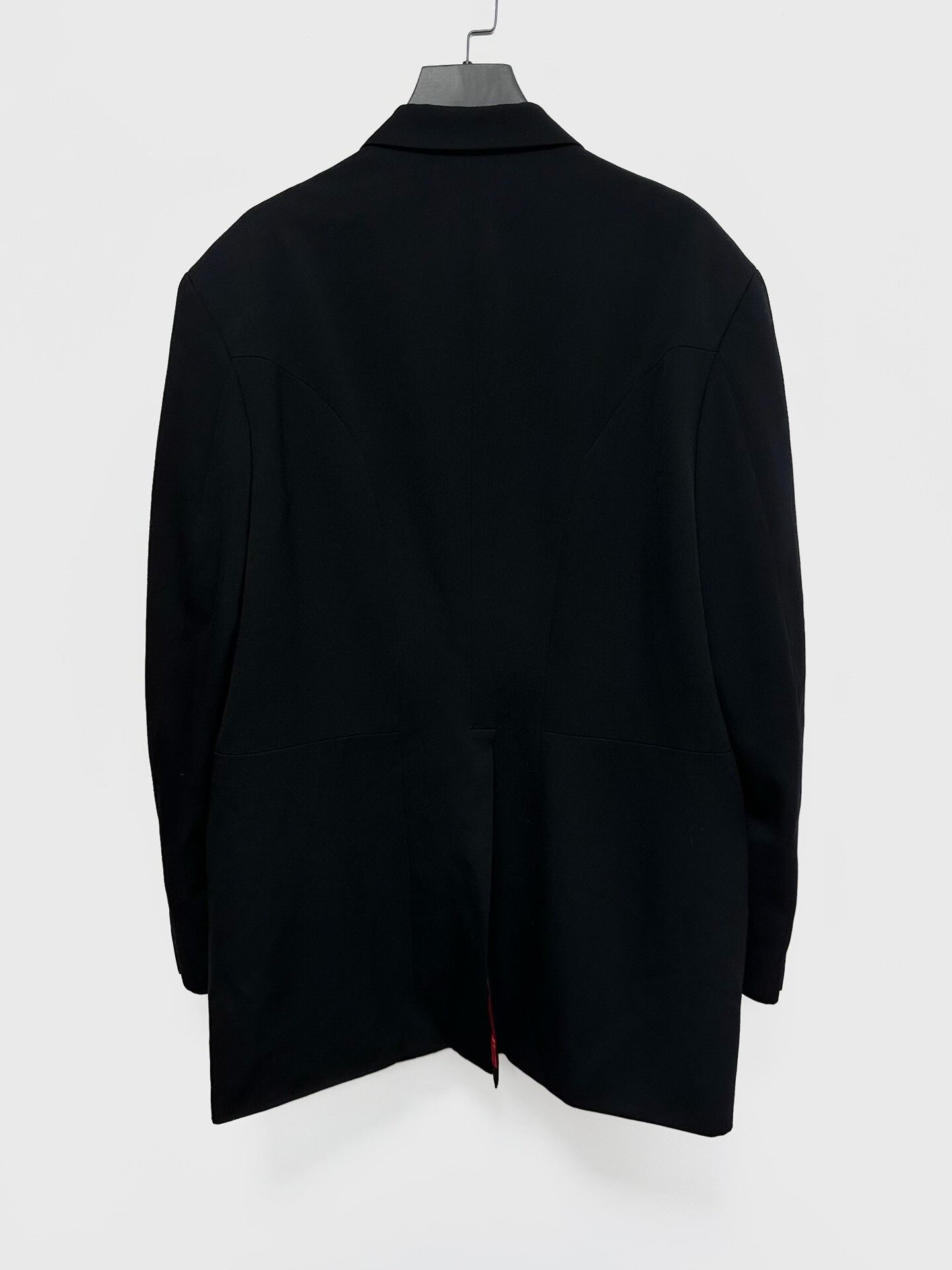 Y's for Men black wool and silk reversible coat Size US M / EU 48-50 / 2 - 4 Thumbnail