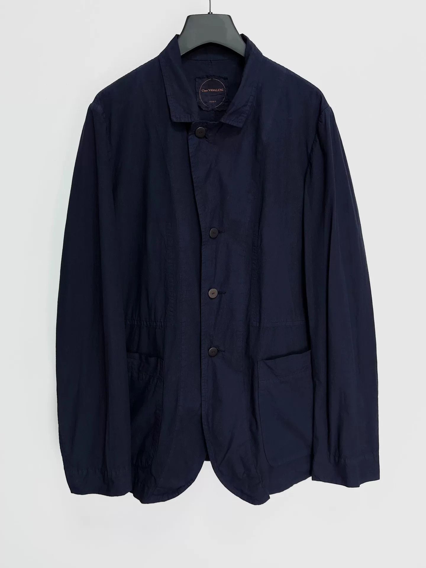 Casey Vidalenc blue dyed cotton jacket from Vidalenc Size US M / EU 48-50 / 2 - 2 Thumbnail