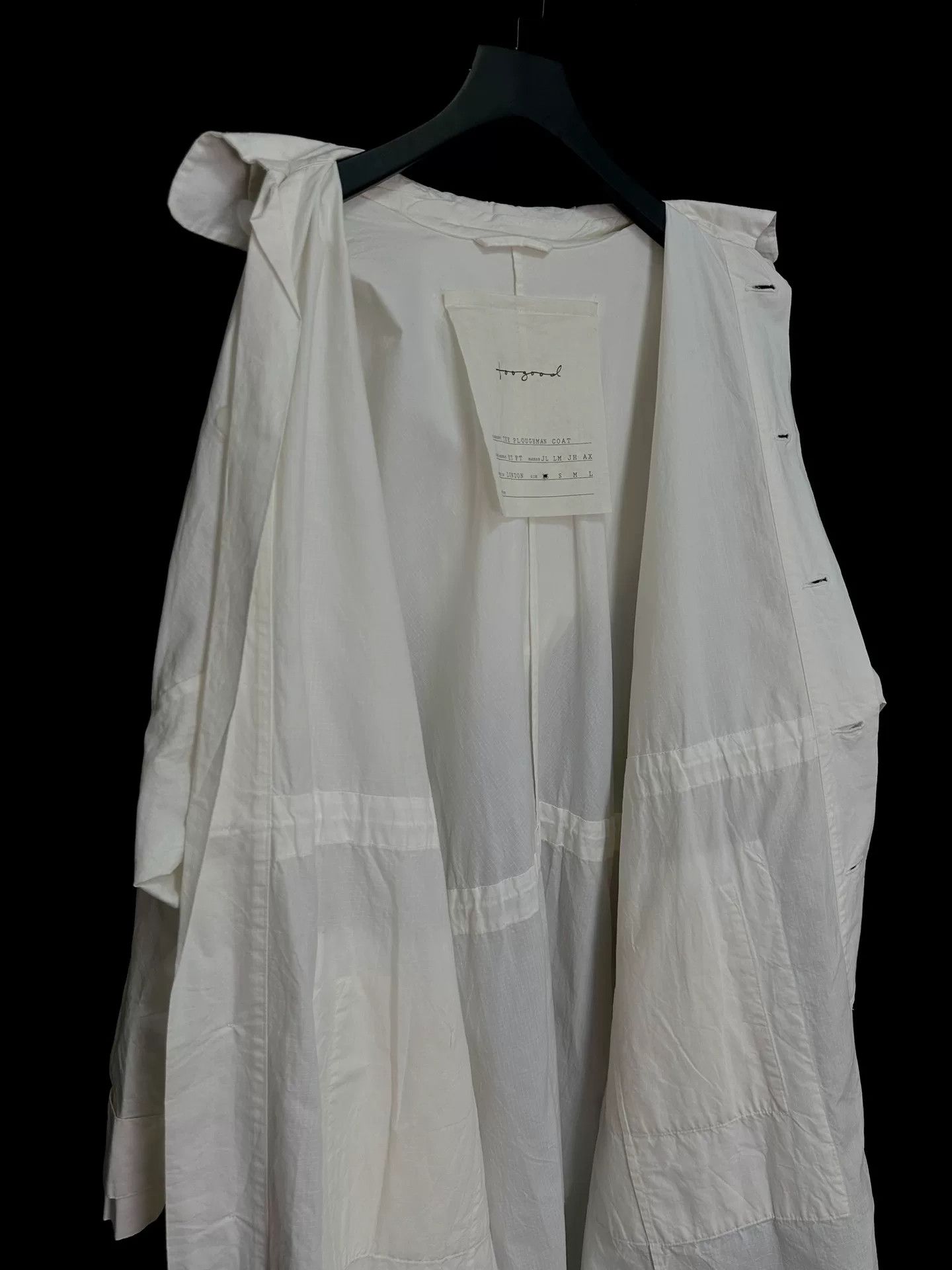 Toogood toogood milk white cotton hooded coat Size XS / US 0-2 / IT 36-38 - 4 Thumbnail