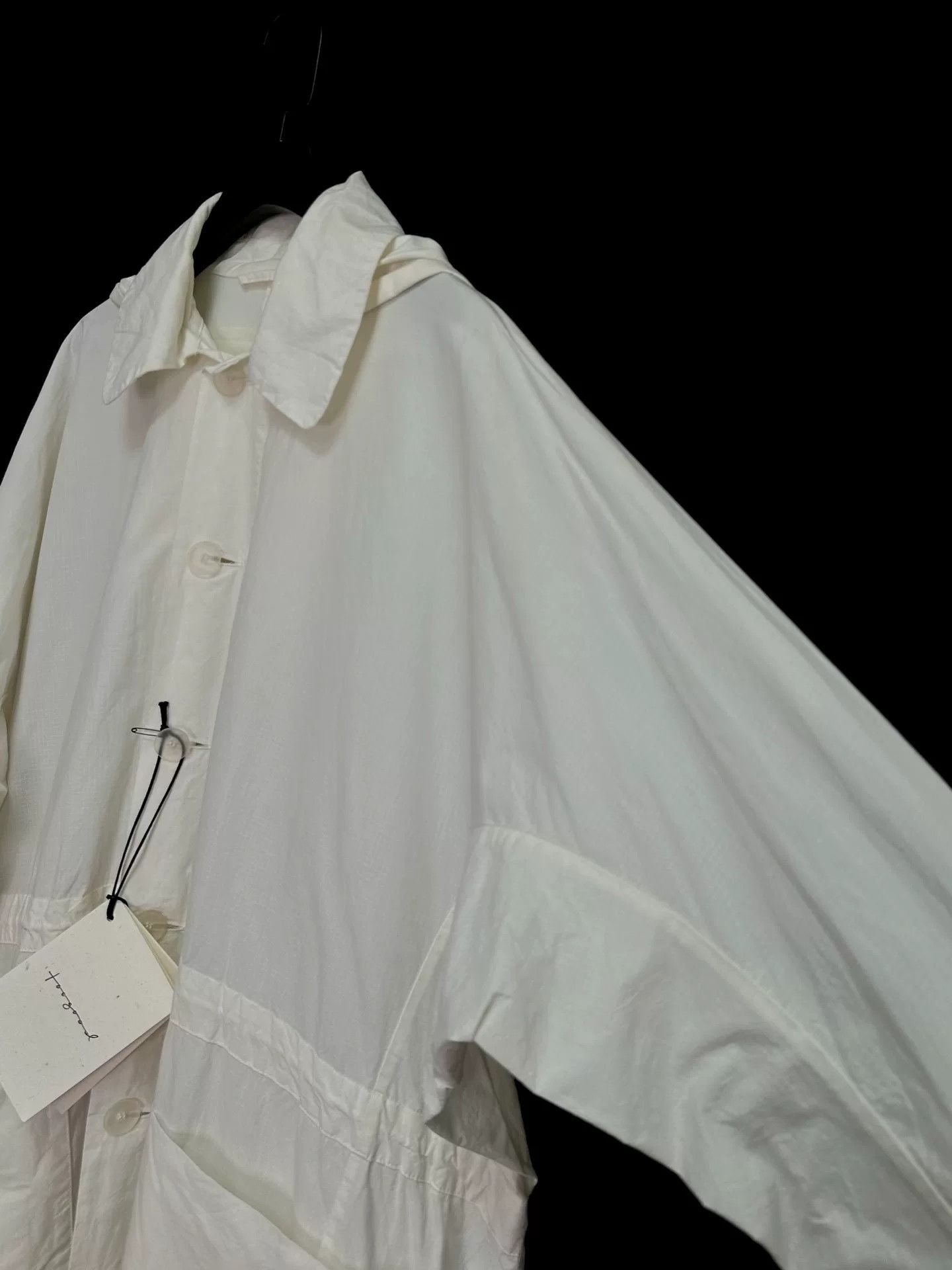 Toogood toogood milk white cotton hooded coat Size XS / US 0-2 / IT 36-38 - 7 Thumbnail