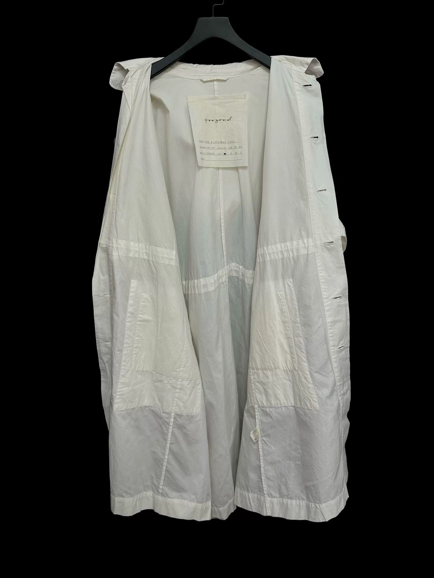 Toogood toogood milk white cotton hooded coat Size XS / US 0-2 / IT 36-38 - 3 Thumbnail