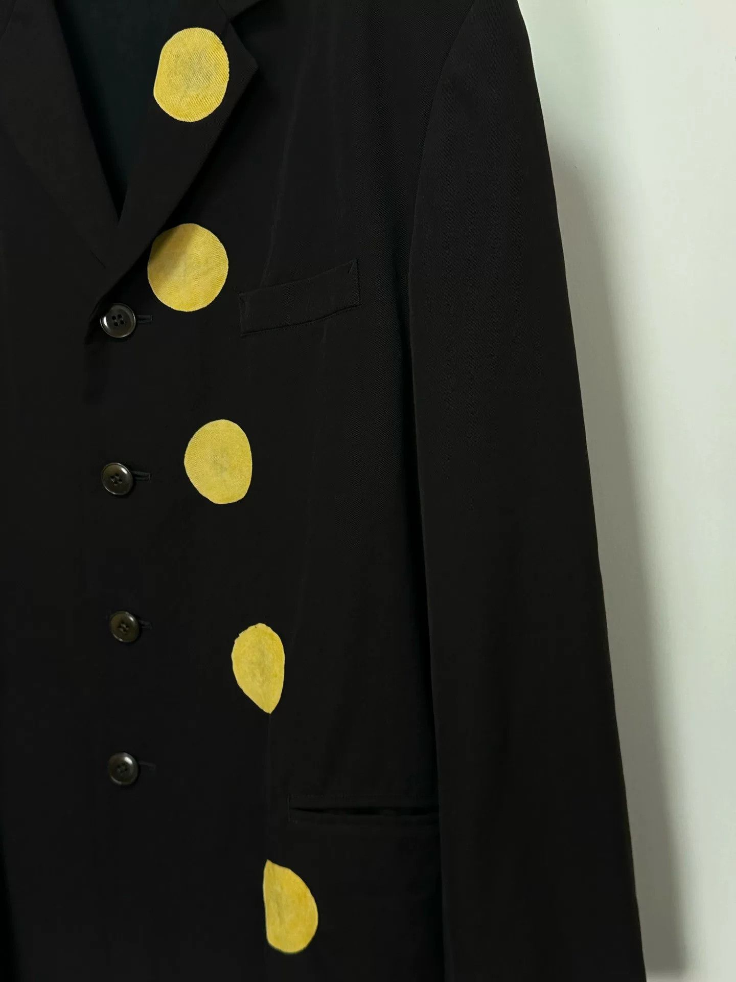 Yohji Yamamoto yohji yamamoto black jacket with yellow details Size US S / EU 44-46 / 1 - 5 Thumbnail