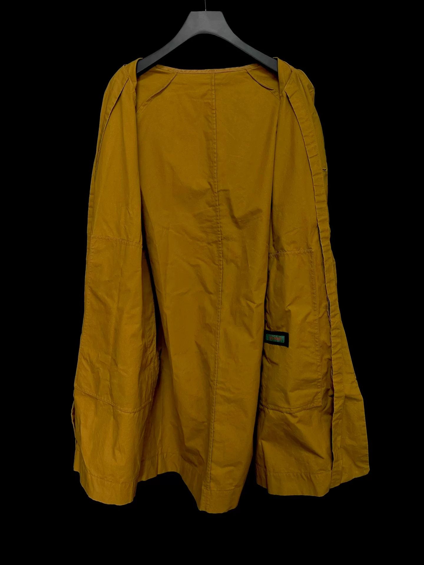 Casey Casey mustard yellow wax cotton hooded coat Size US XL / EU 56 / 4 - 3 Thumbnail