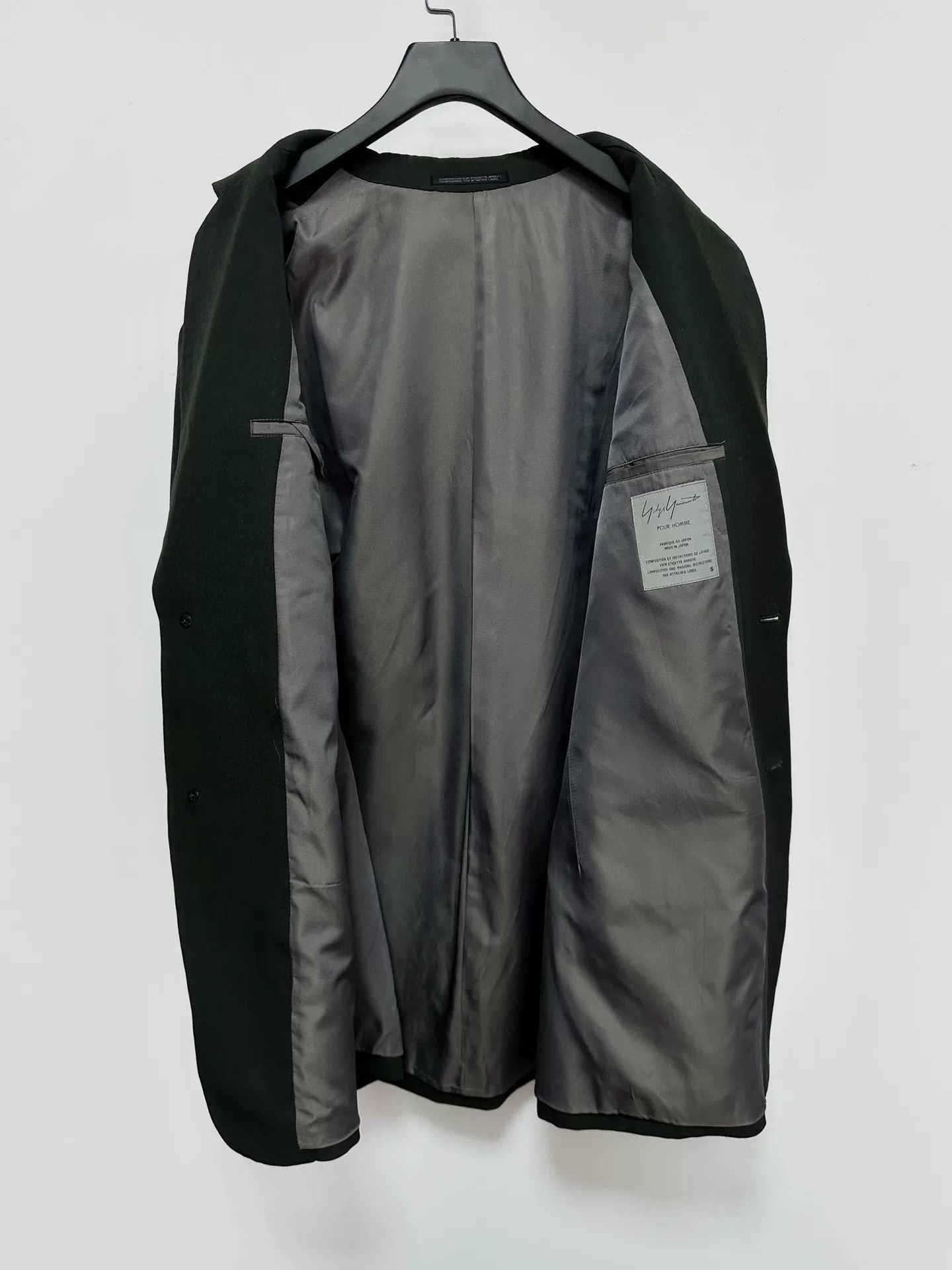 Yohji Yamamoto deep moss green wool long coat Size US S / EU 44-46 / 1 - 4 Thumbnail