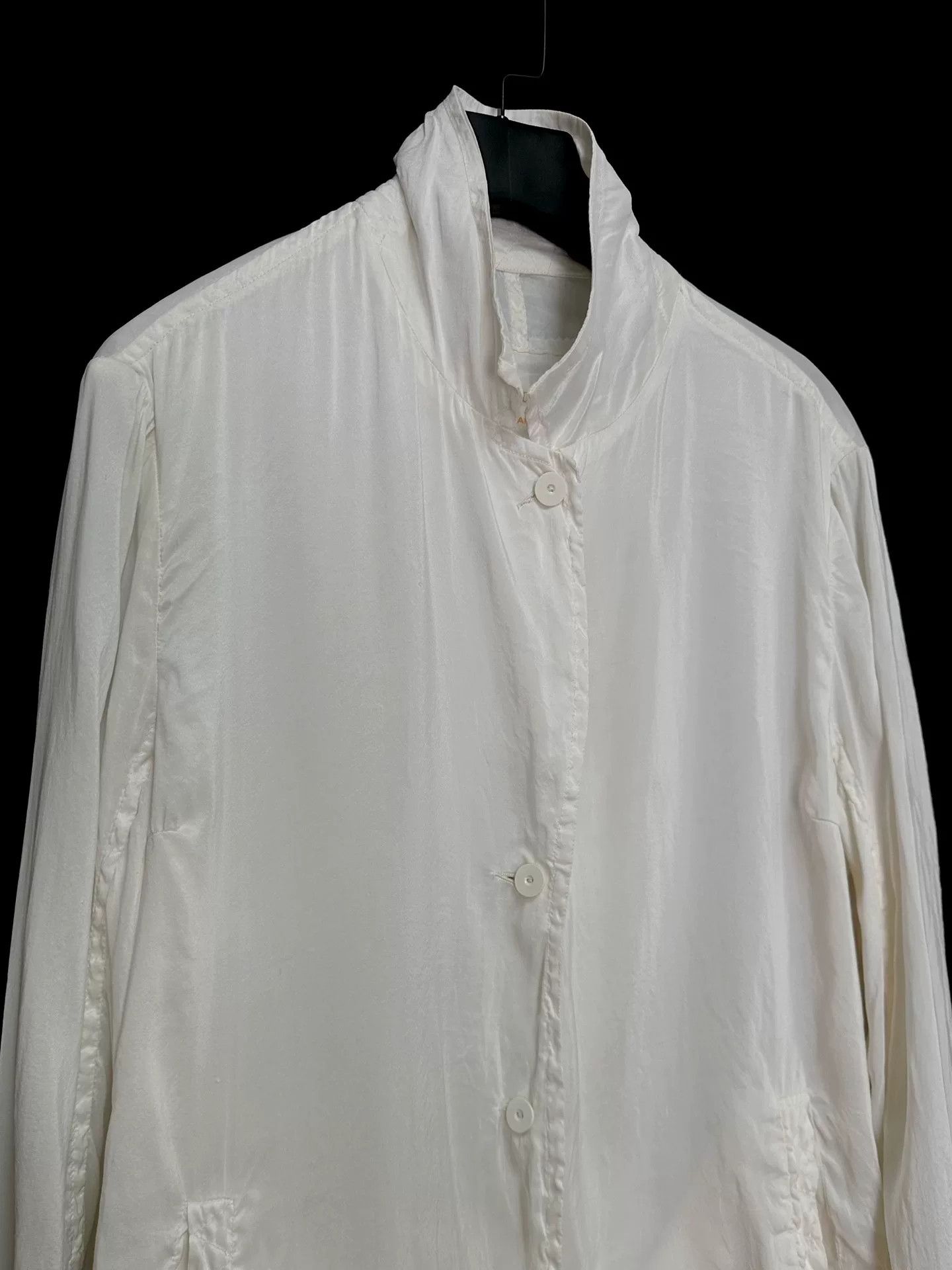 Casey Vidalenc silk cream jacket by chez vidalenc Size L / US 10 / IT 46 - 5 Thumbnail
