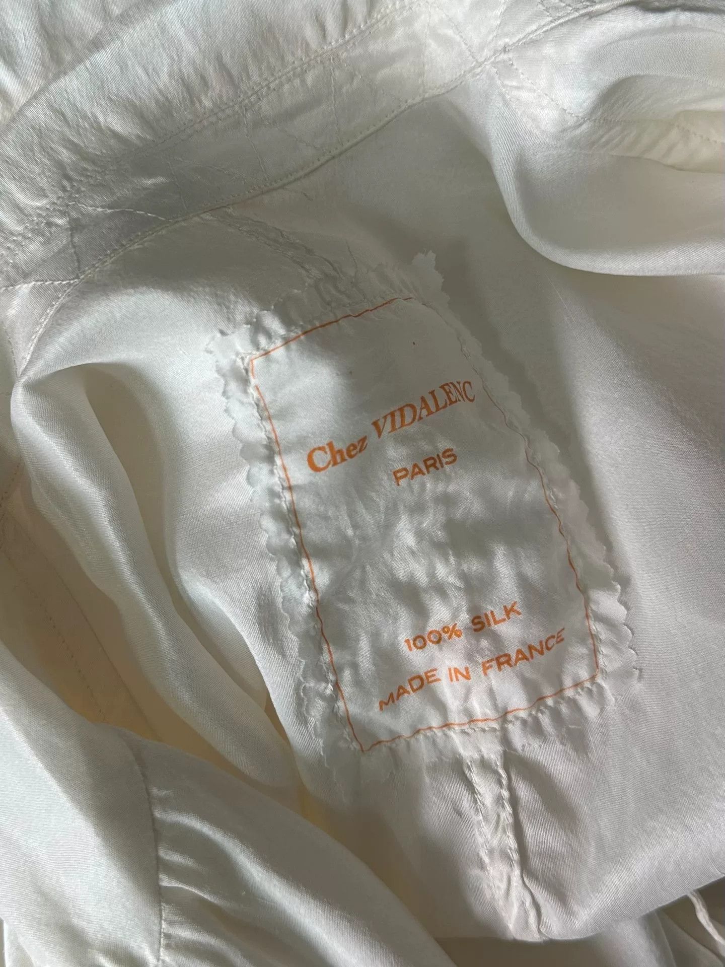 Casey Vidalenc silk cream jacket by chez vidalenc Size L / US 10 / IT 46 - 6 Thumbnail