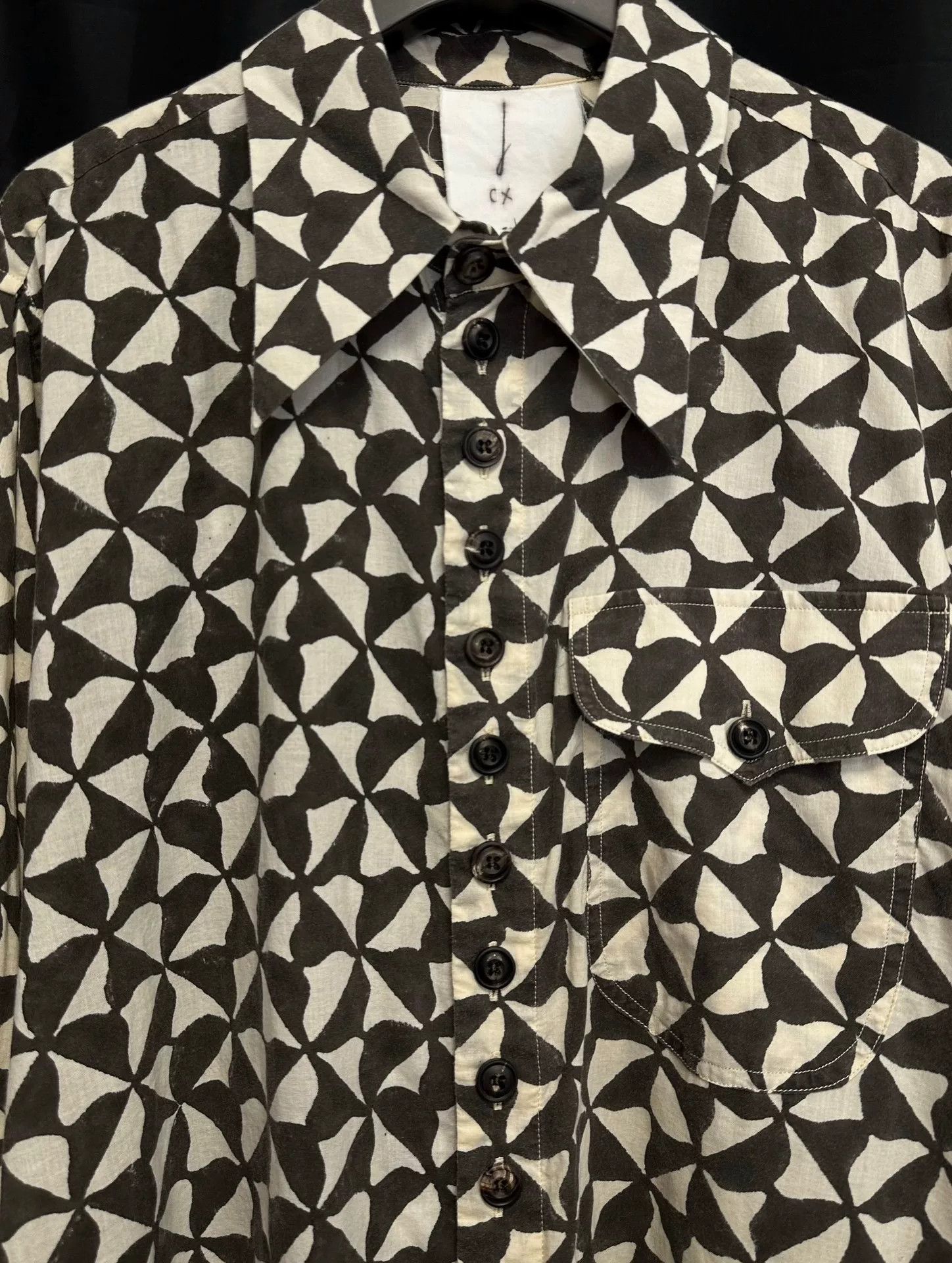 John Alexander Skelton limited edition black and white hand-drawn shirt Size US M / EU 48-50 / 2 - 6 Thumbnail