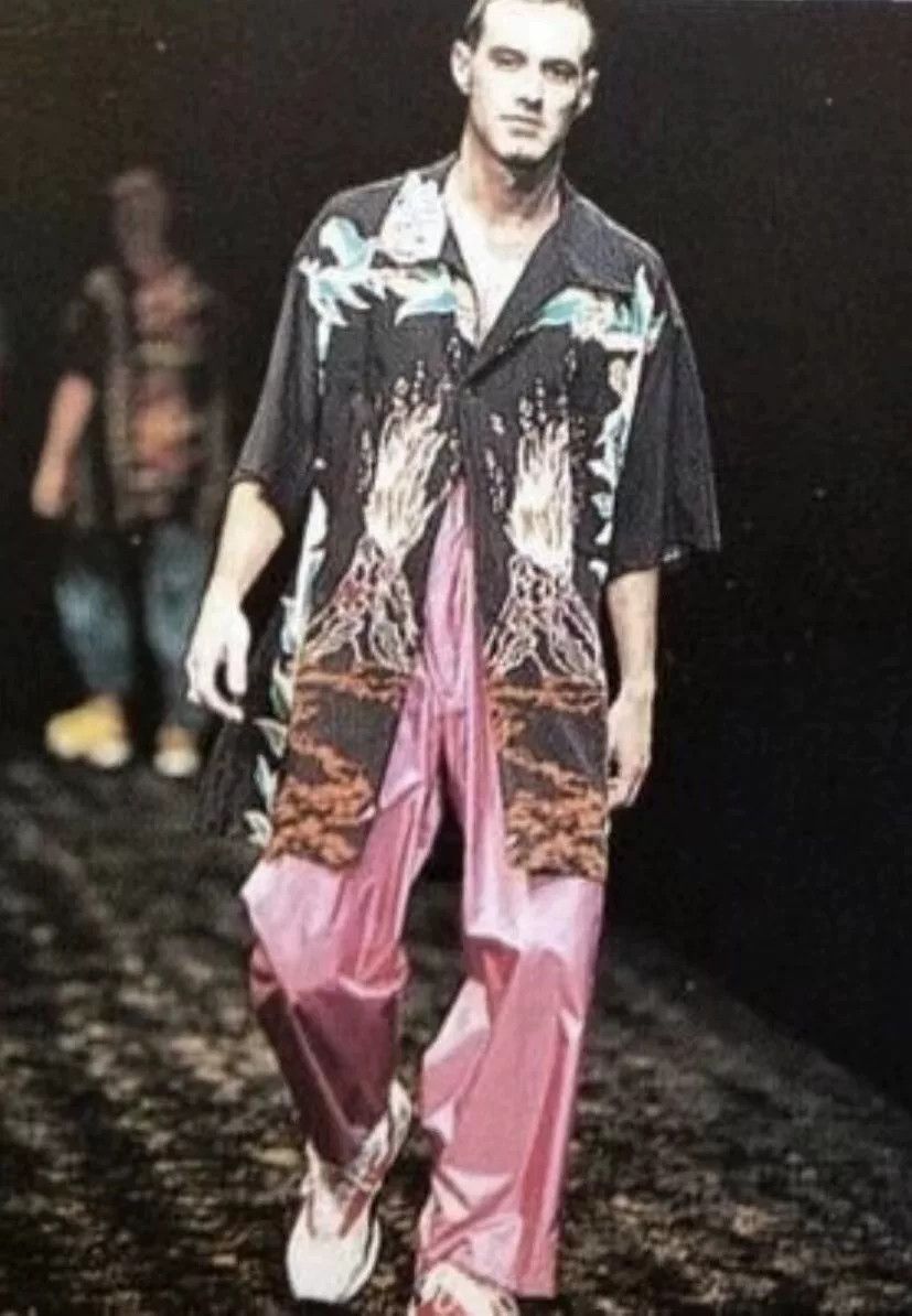 Yohji Yamamoto yohji yamamoto 1997ss volcanic print shirt Size US M / EU 48-50 / 2 - 7 Thumbnail