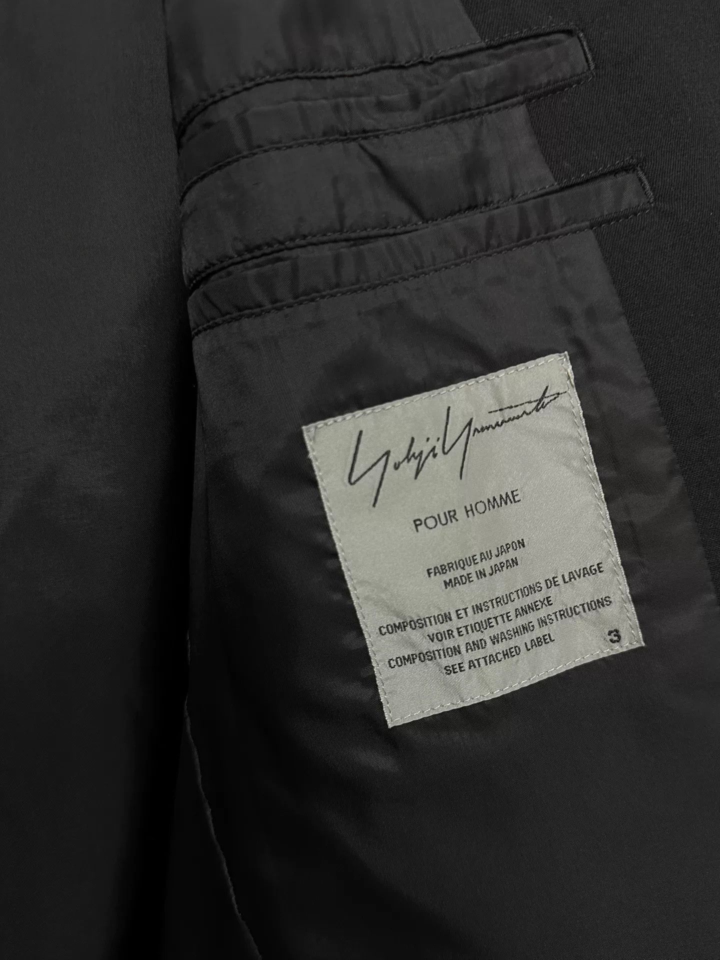 Yohji Yamamoto yohji yamamoto black oversized outerwear jacket Size US M / EU 48-50 / 2 - 7 Thumbnail
