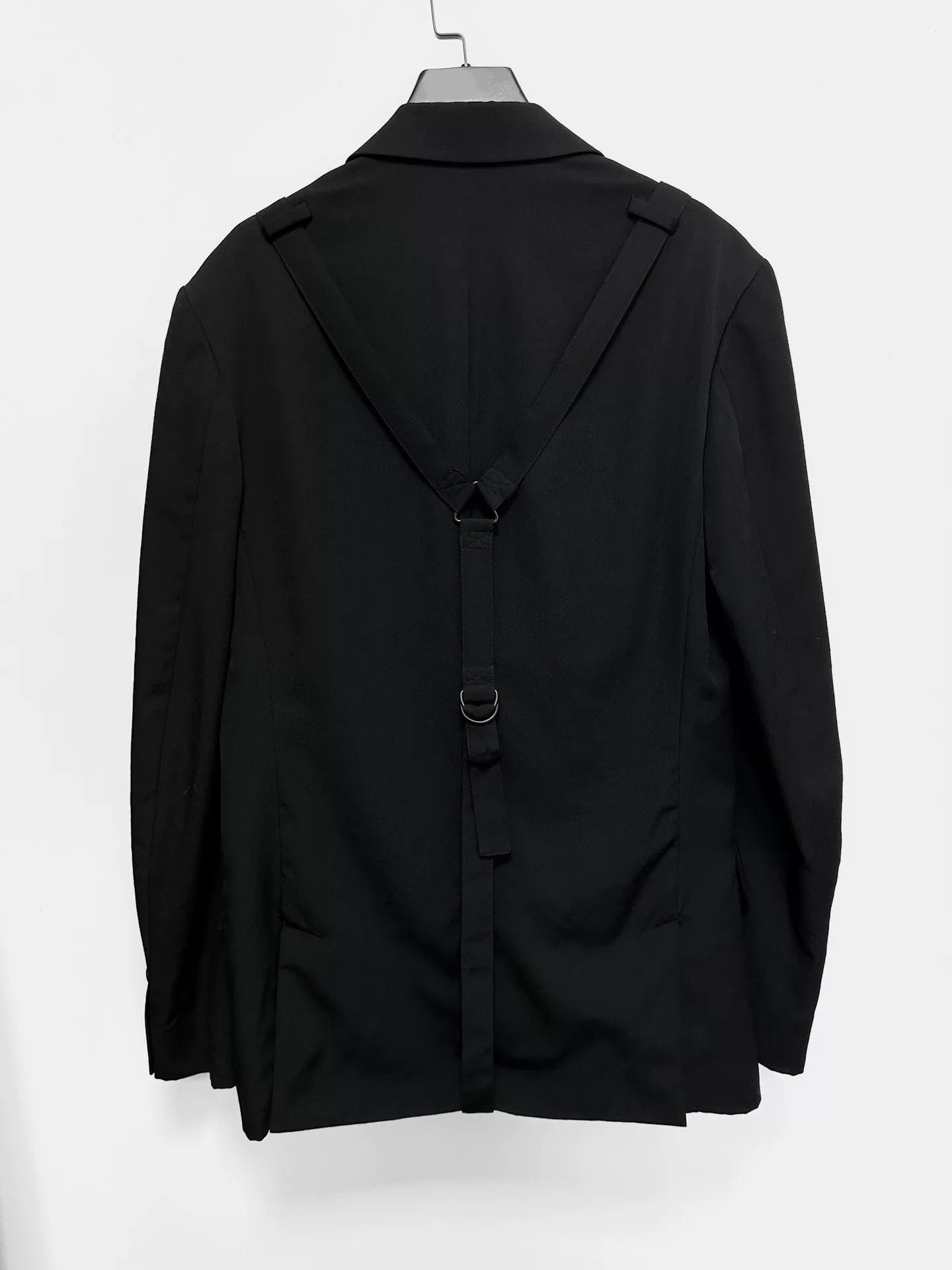 Yohji Yamamoto yohji yamamoto black oversized outerwear jacket Size US M / EU 48-50 / 2 - 2 Thumbnail