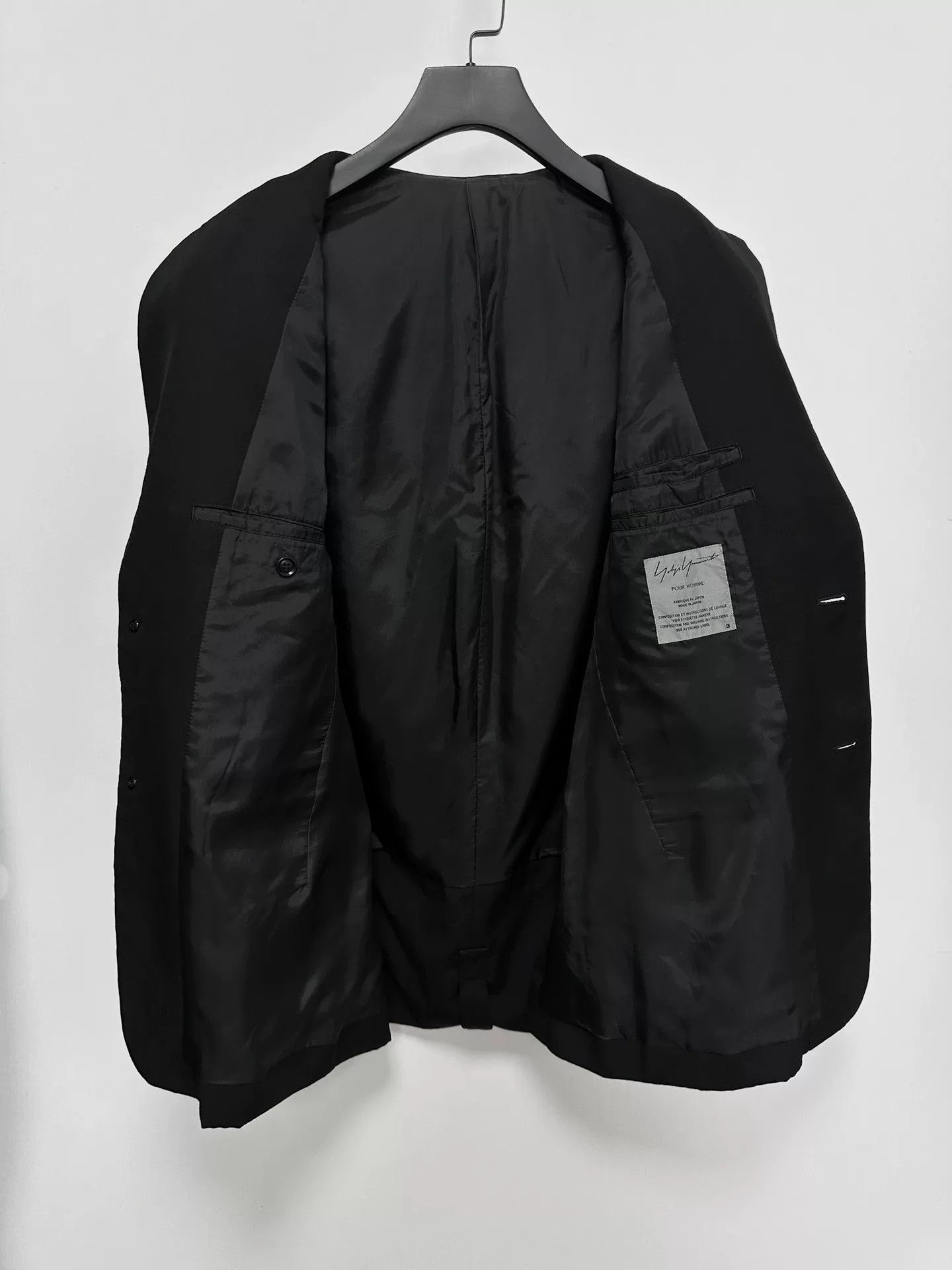 Yohji Yamamoto yohji yamamoto black oversized outerwear jacket Size US M / EU 48-50 / 2 - 3 Thumbnail