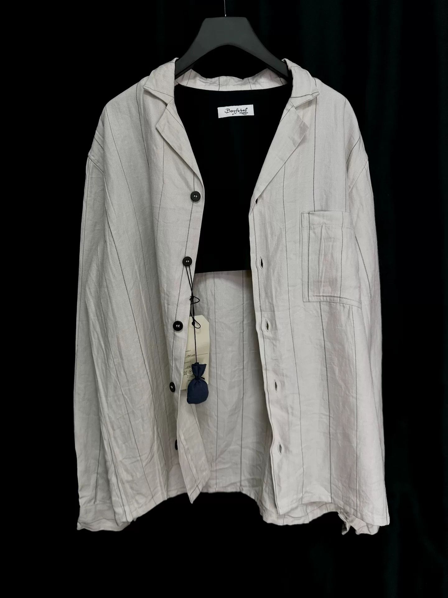 Bergfabel bergfabel lightweight linen jacket 19ss Size US L / EU 52-54 / 3 - 2 Thumbnail