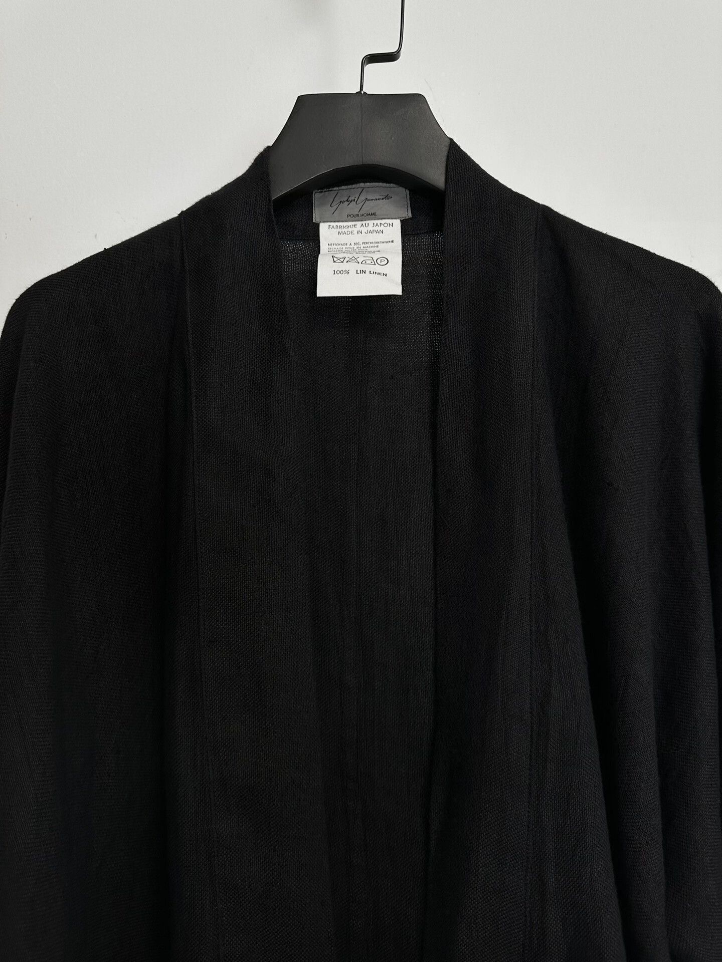 Yohji Yamamoto yohji yamamoto black linen long jacket Size US M / EU 48-50 / 2 - 4 Thumbnail