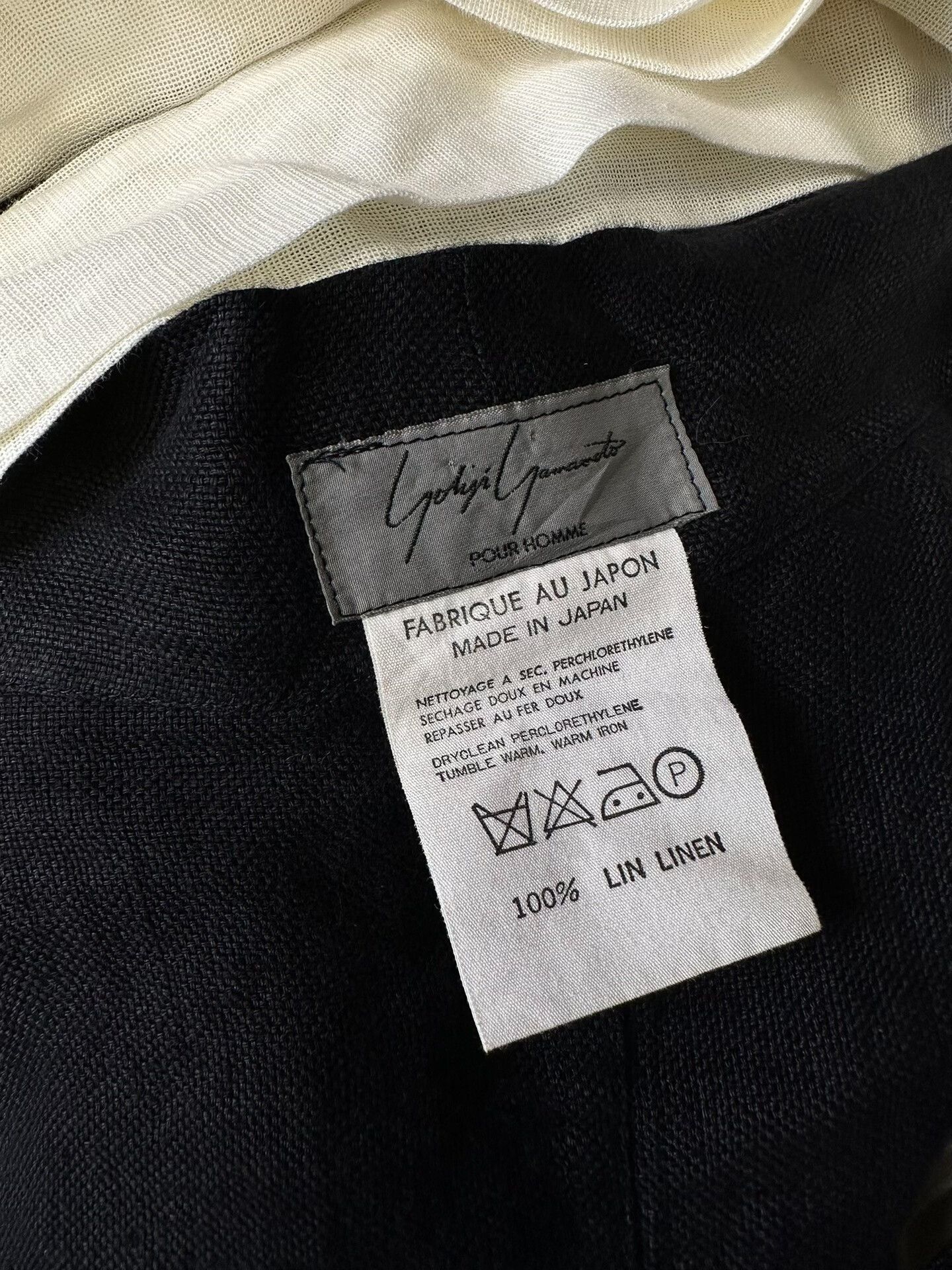 Yohji Yamamoto yohji yamamoto black linen long jacket Size US M / EU 48-50 / 2 - 8 Thumbnail
