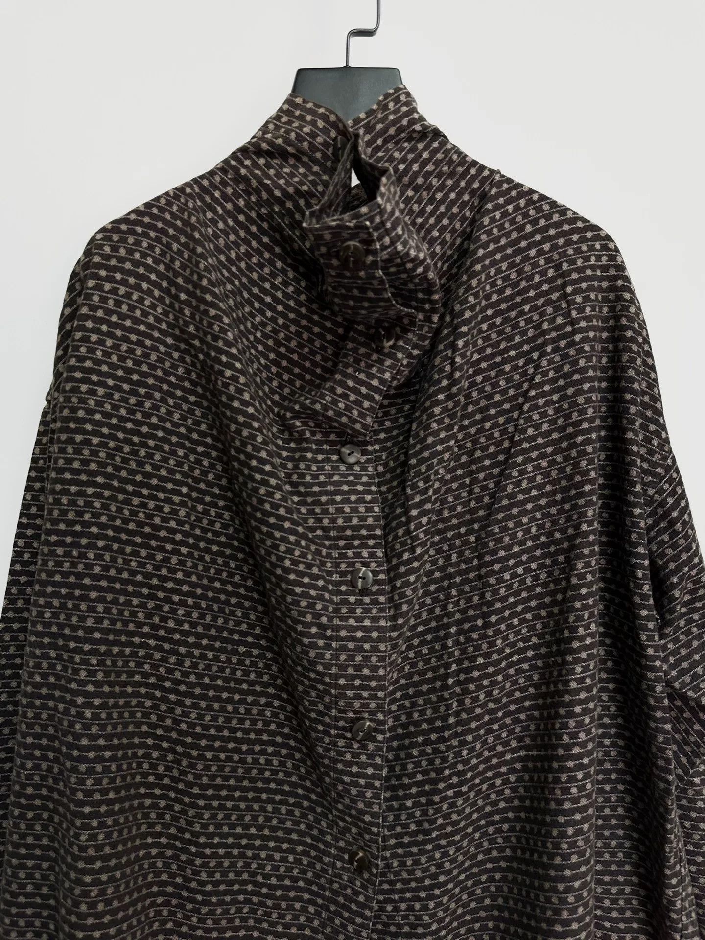 Issey Miyake 1980s Issey Miyake Silk Blend Shirt Size US L / EU 52-54 / 3 - 7 Thumbnail