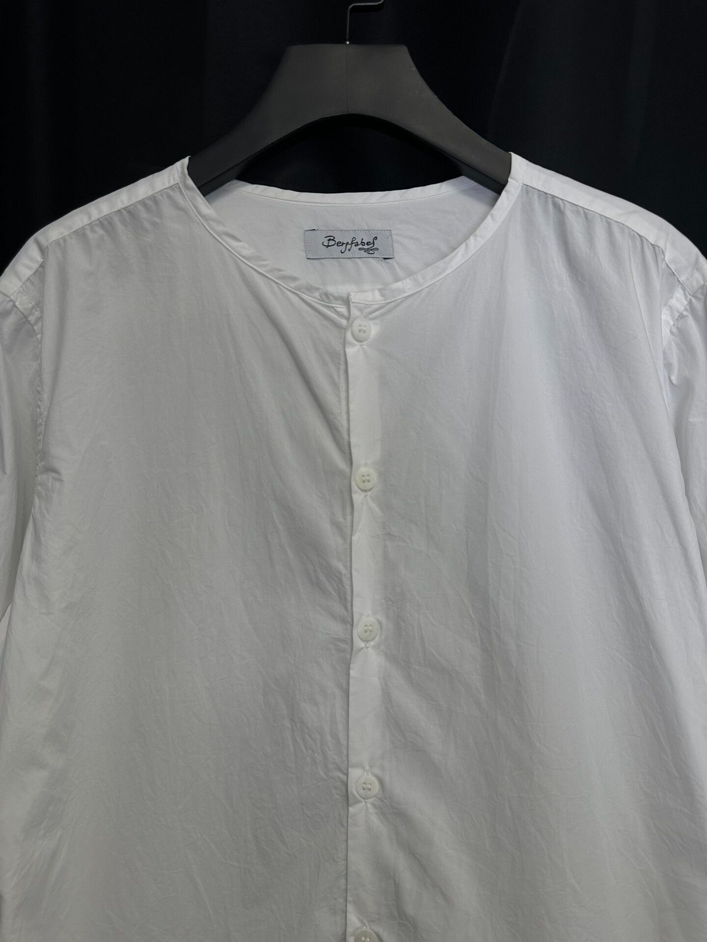 Bergfabel bergfabel collarless paper cotton shirt Size US M / EU 48-50 / 2 - 3 Thumbnail