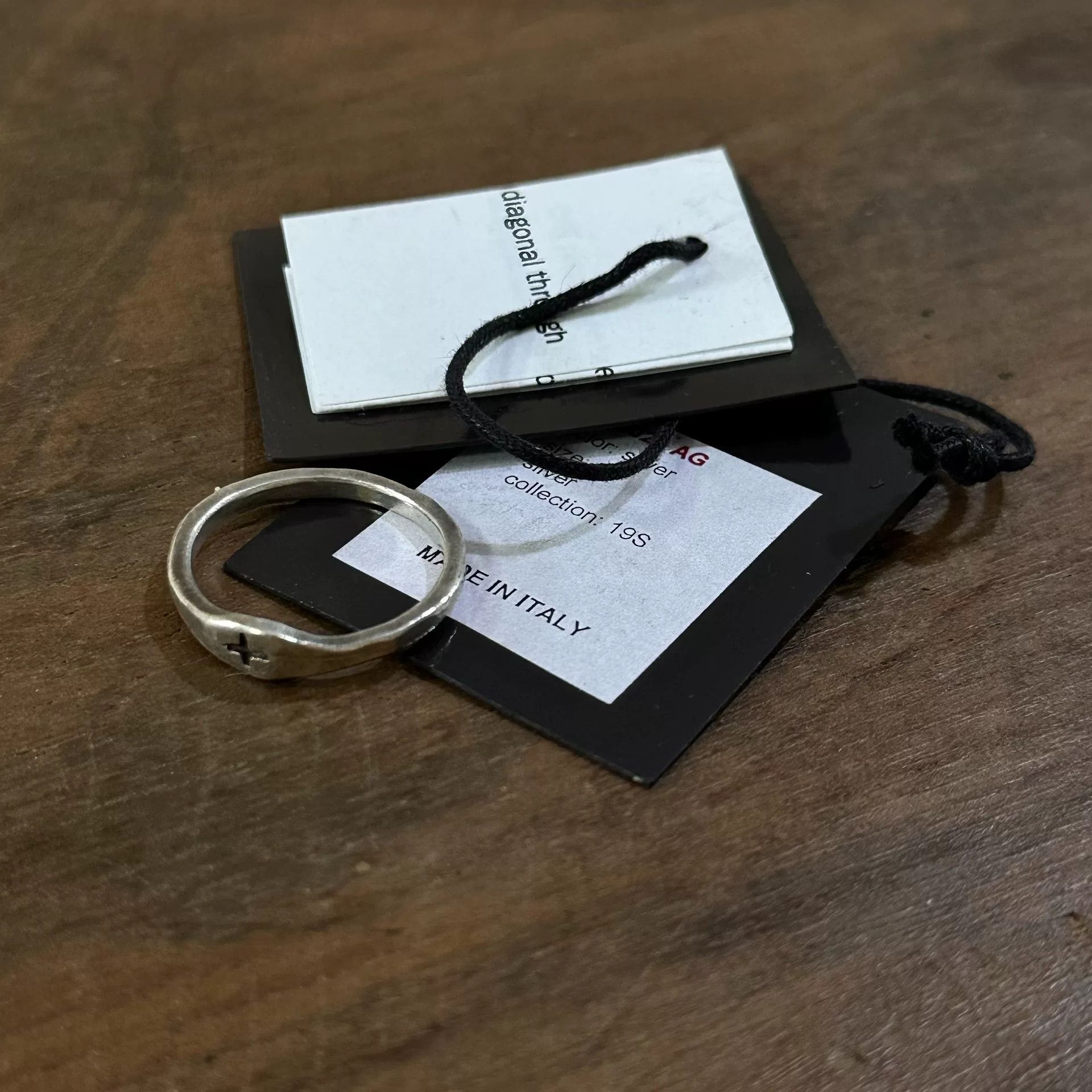 Ma+ rare m.a+ silver cross ring Size ONE SIZE - 3 Thumbnail