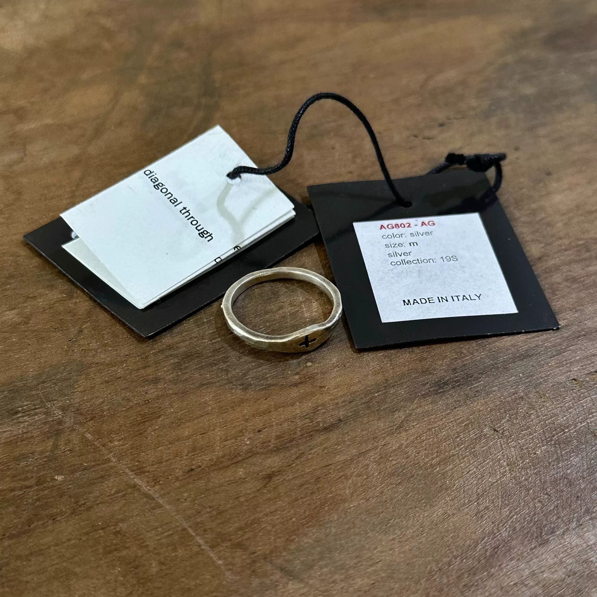 Ma+ rare m.a+ silver cross ring Size ONE SIZE - 2 Thumbnail