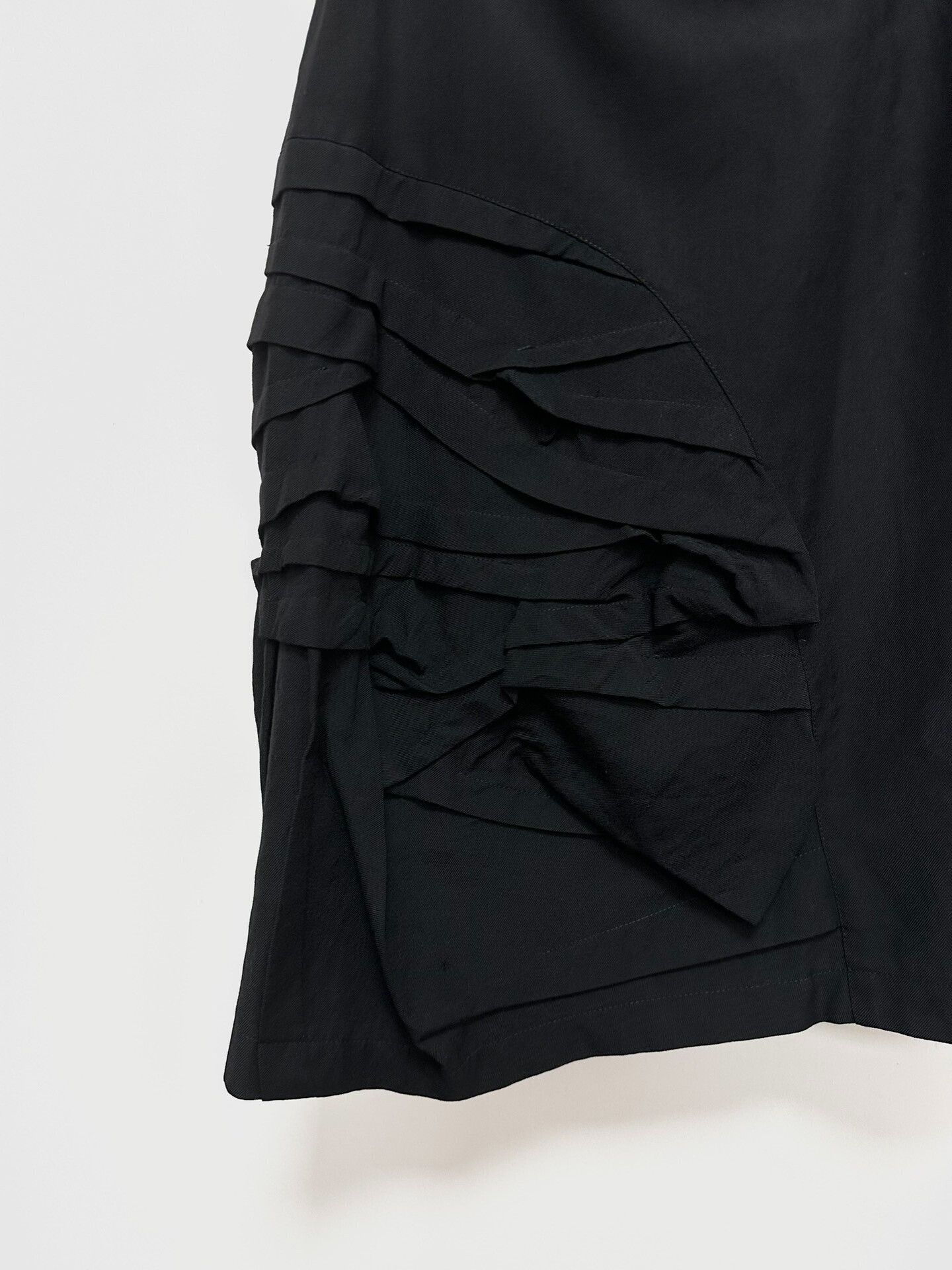 Comme des Garcons 1980s Comme des Garçons Black Ruffled Skirt Size 31" - 4 Thumbnail