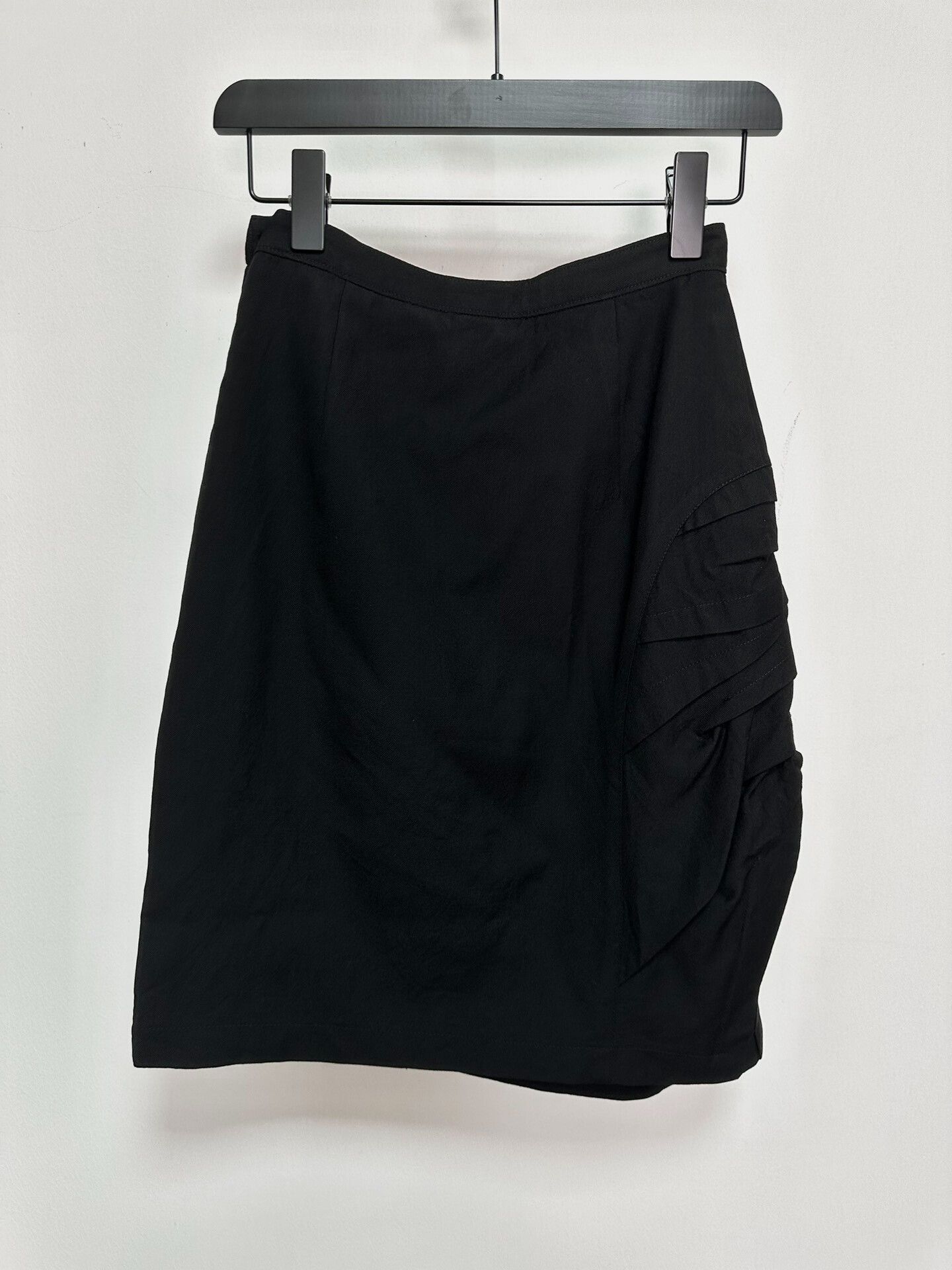 Comme des Garcons 1980s Comme des Garçons Black Ruffled Skirt Size 31" - 2 Thumbnail