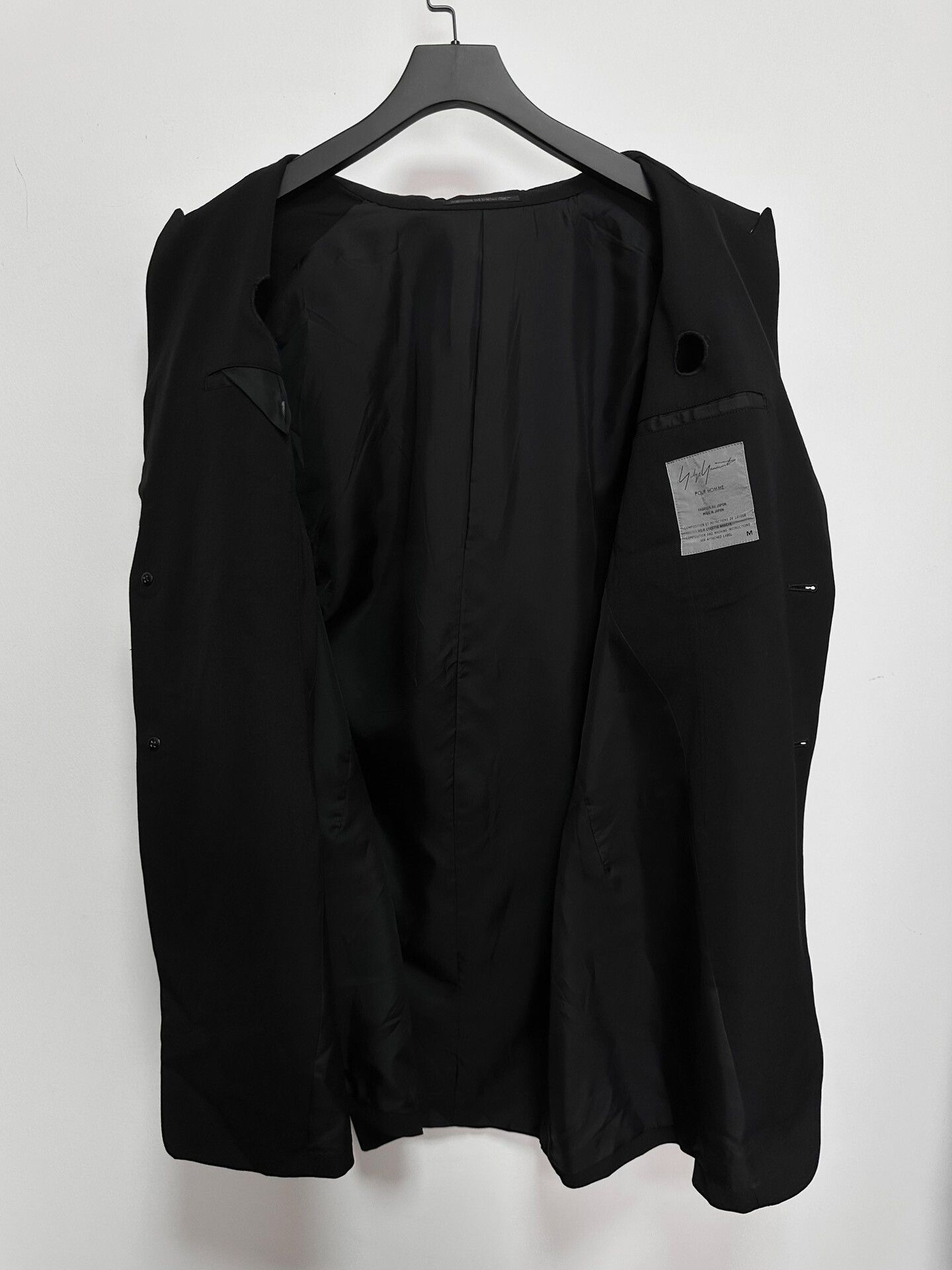 Yohji Yamamoto yohji yamamoto 92ss black hollow jacket Size US M / EU 48-50 / 2 - 3 Thumbnail