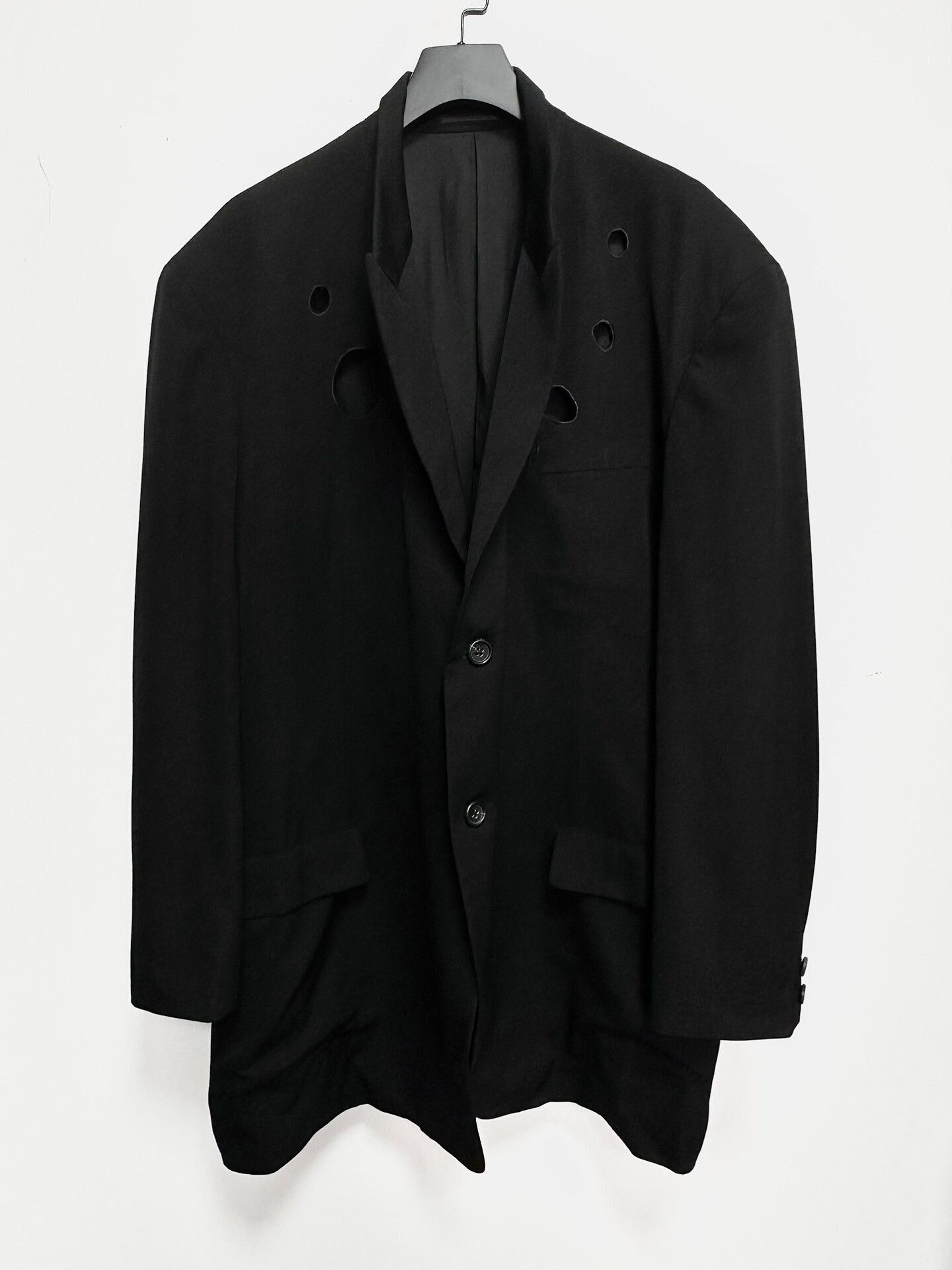 Yohji Yamamoto yohji yamamoto 92ss black hollow jacket Size US M / EU 48-50 / 2 - 2 Thumbnail