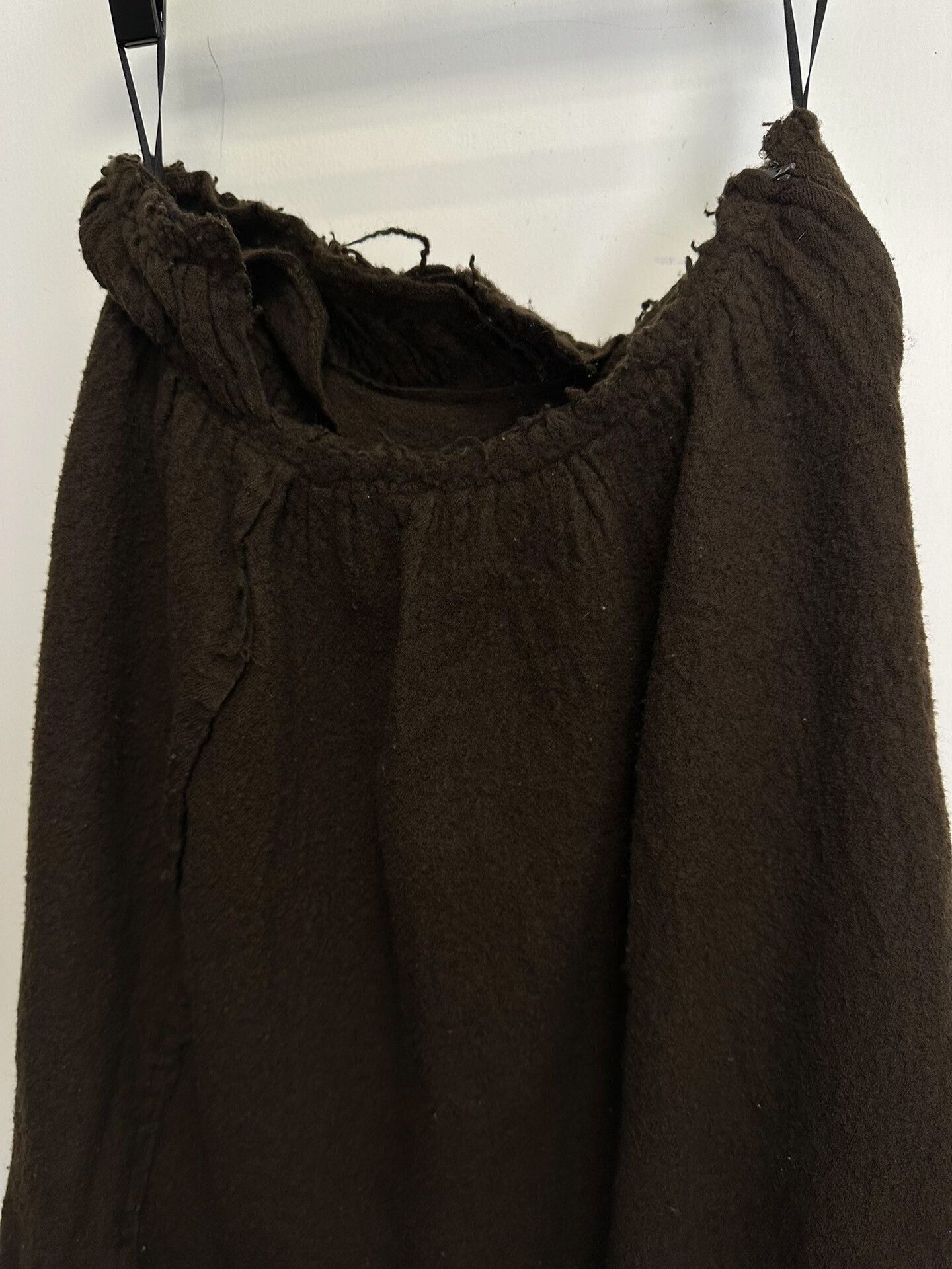 Comme des Garcons comme des garcons 2007aw brown torn skirt Size 22" - 3 Thumbnail