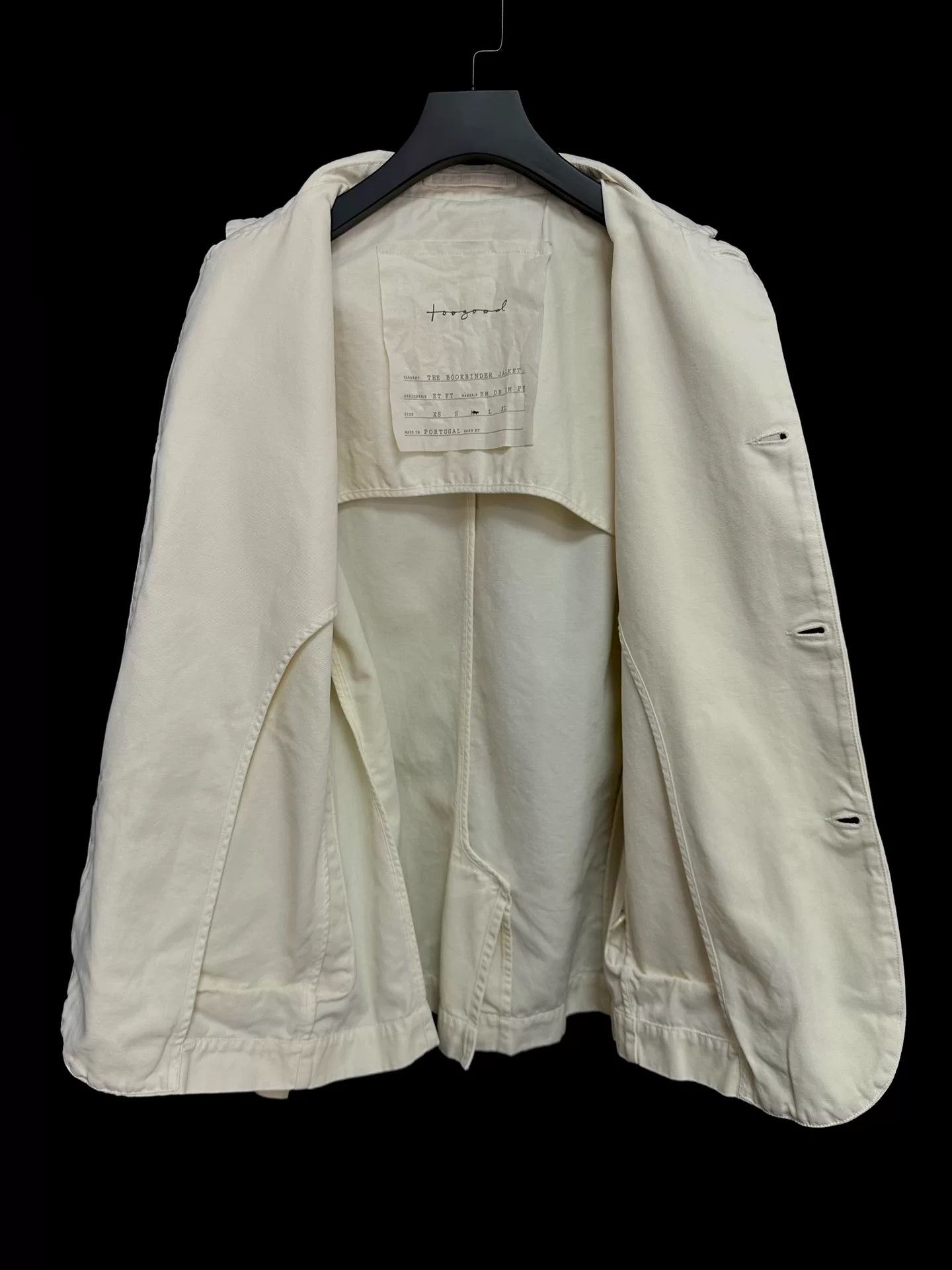 Toogood toogood bookbinder jacket in cream color Size US M / EU 48-50 / 2 - 4 Thumbnail