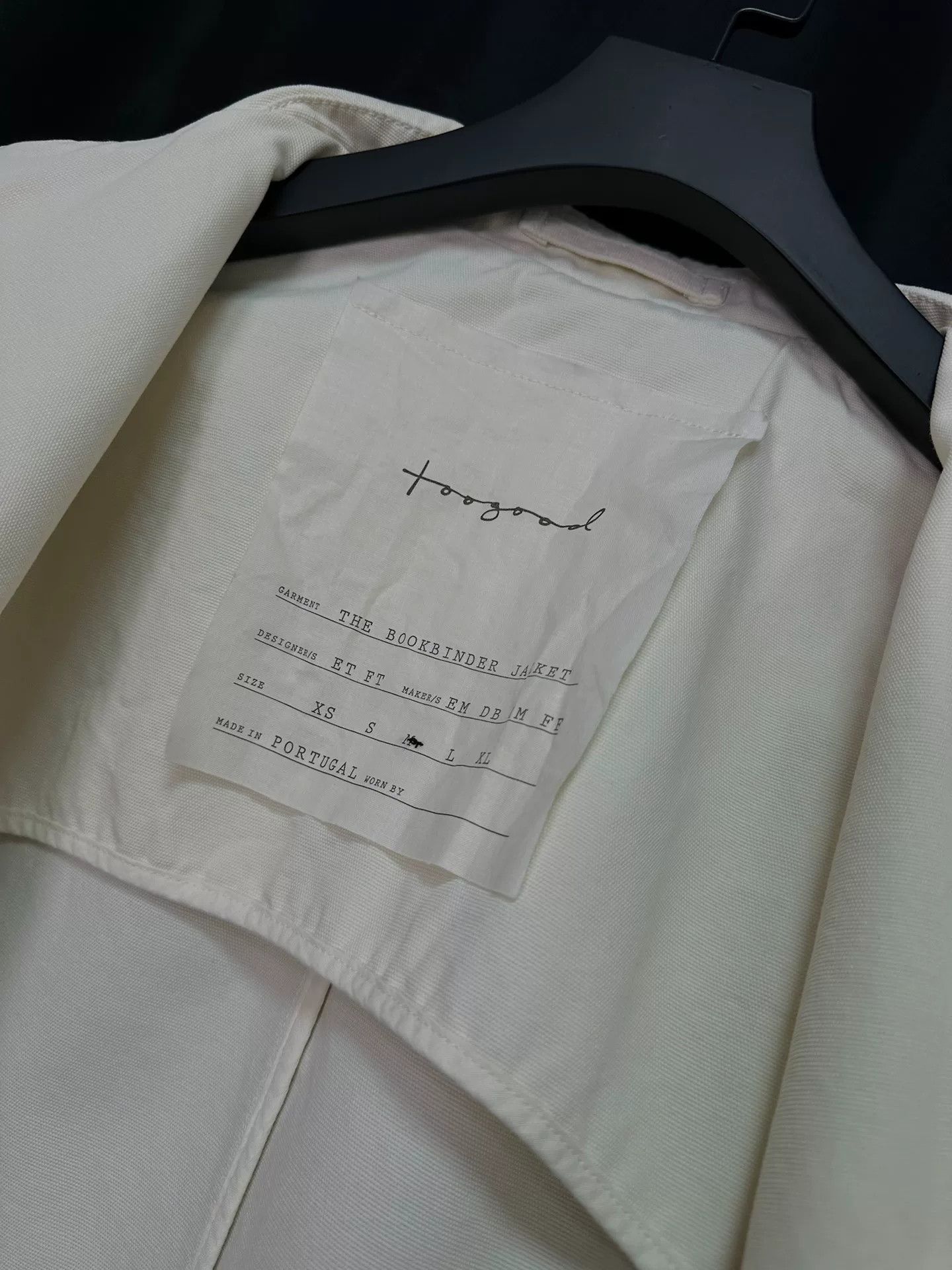 Toogood toogood bookbinder jacket in cream color Size US M / EU 48-50 / 2 - 6 Thumbnail