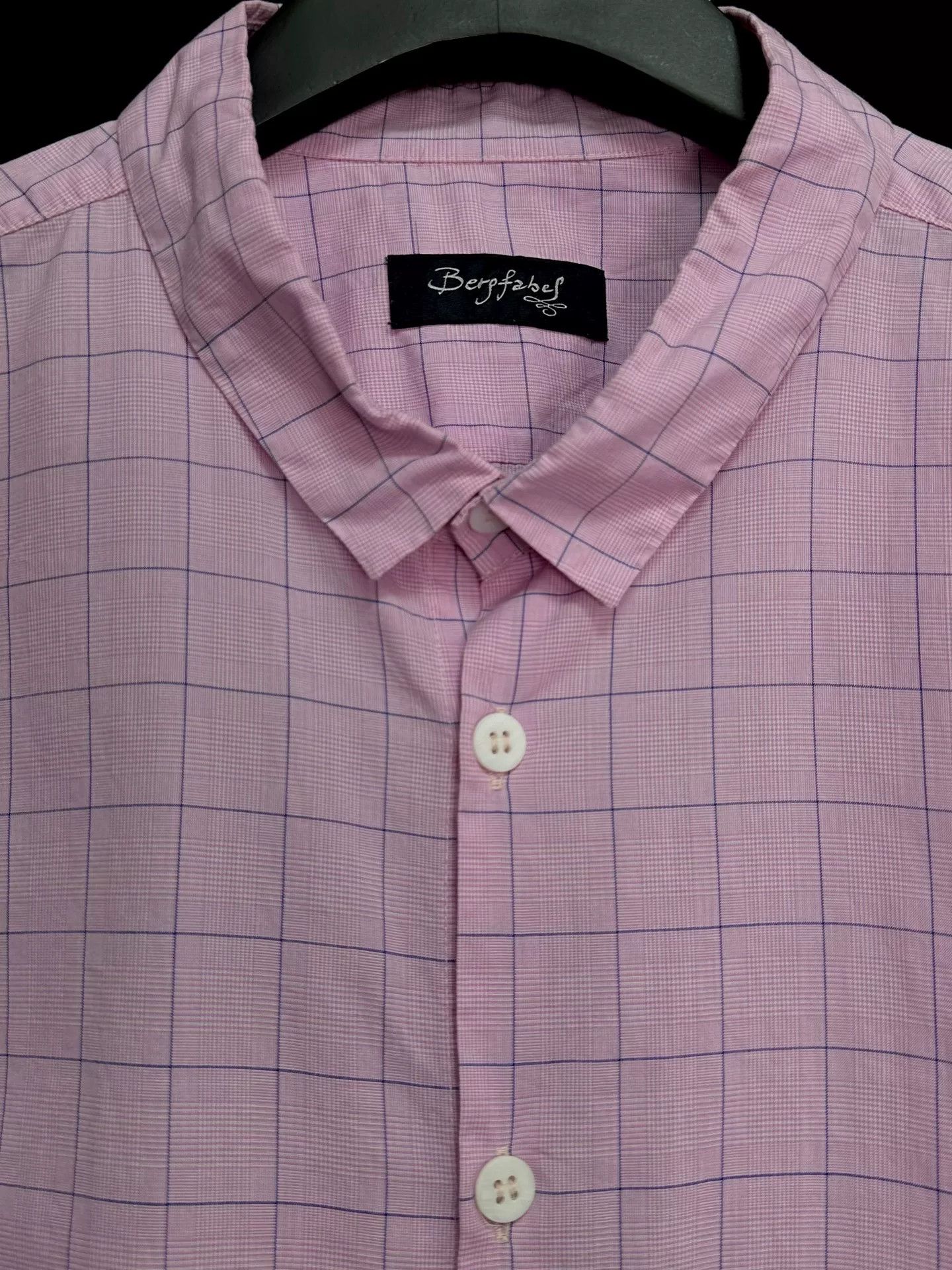 Bergfabel pink checkered long sleeve shirt Size US L / EU 52-54 / 3 - 3 Thumbnail