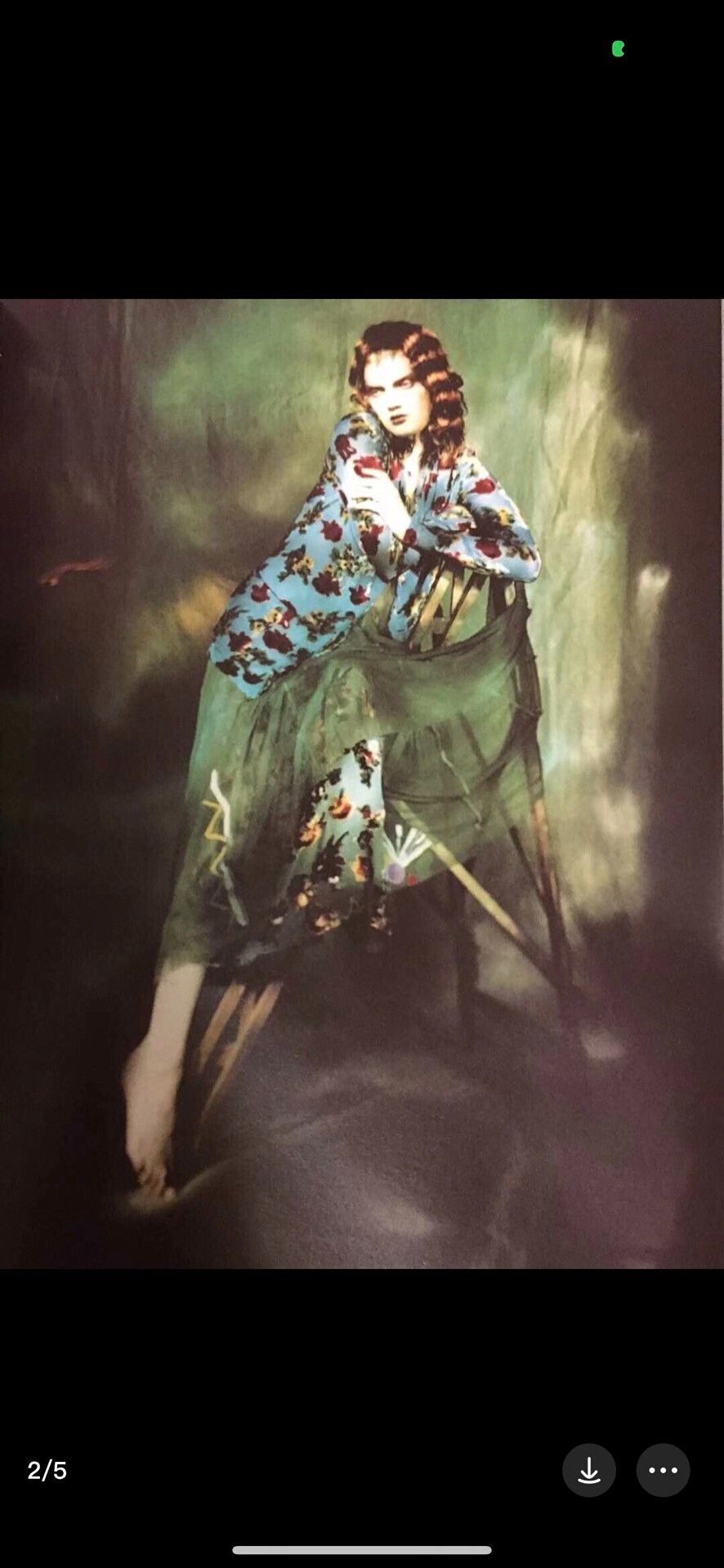 Yohji Yamamoto yohji yamamoto floral velvet maxi skirt Size 22" - 9 Thumbnail
