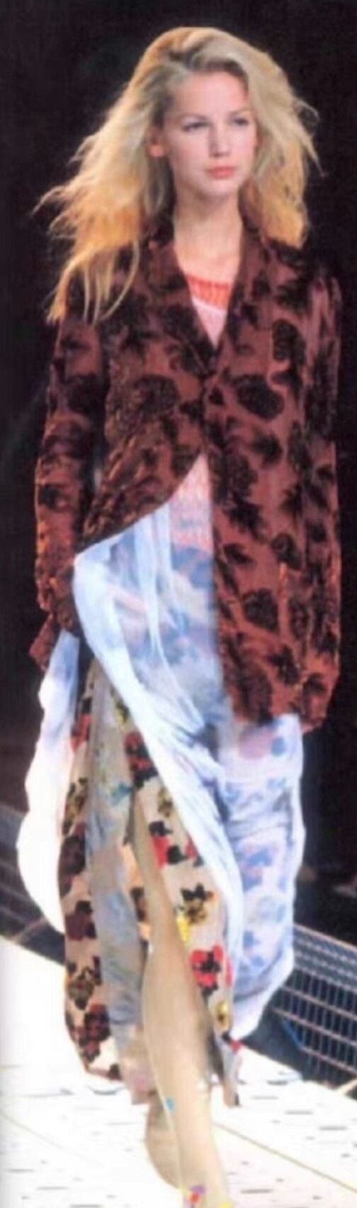 Yohji Yamamoto yohji yamamoto floral velvet maxi skirt Size 22" - 7 Thumbnail