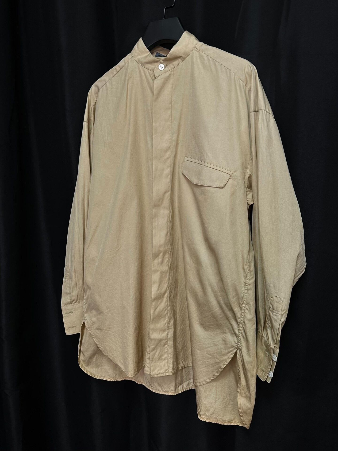Issey Miyake issey miyake 1980s beige stand-collar shirt Size US M / EU 48-50 / 2 - 4 Thumbnail