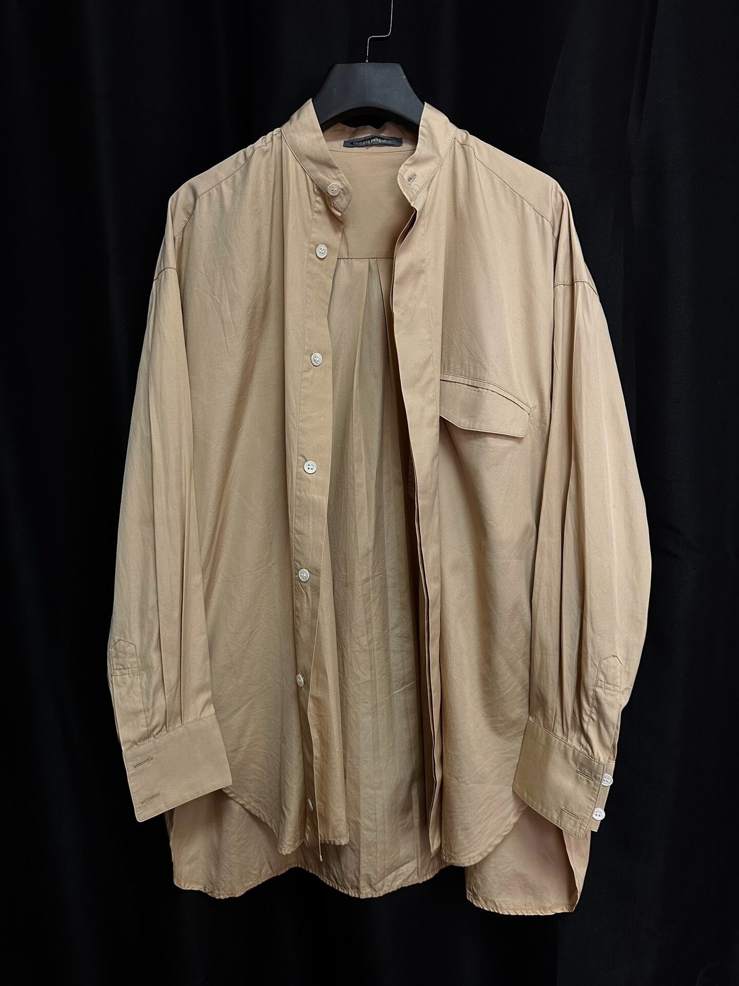 Issey Miyake issey miyake 1980s beige stand-collar shirt Size US M / EU 48-50 / 2 - 3 Thumbnail