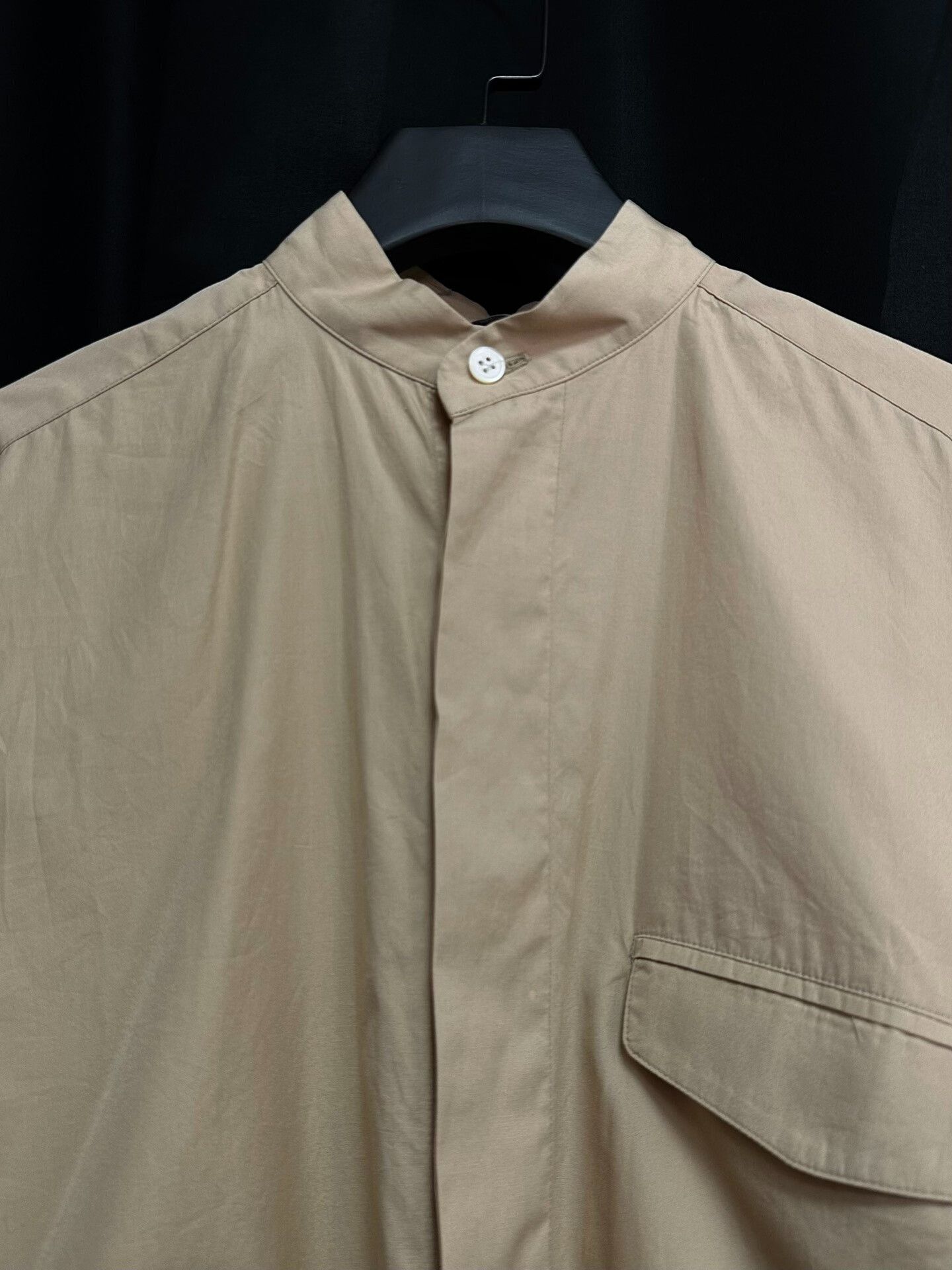 Issey Miyake issey miyake 1980s beige stand-collar shirt Size US M / EU 48-50 / 2 - 6 Thumbnail