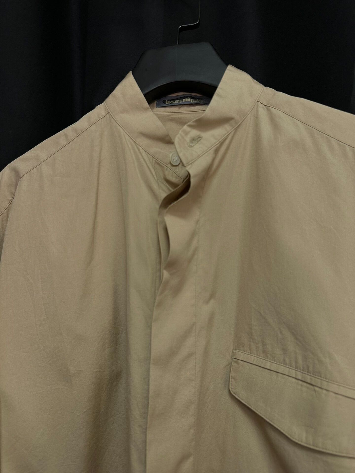 Issey Miyake issey miyake 1980s beige stand-collar shirt Size US M / EU 48-50 / 2 - 5 Thumbnail