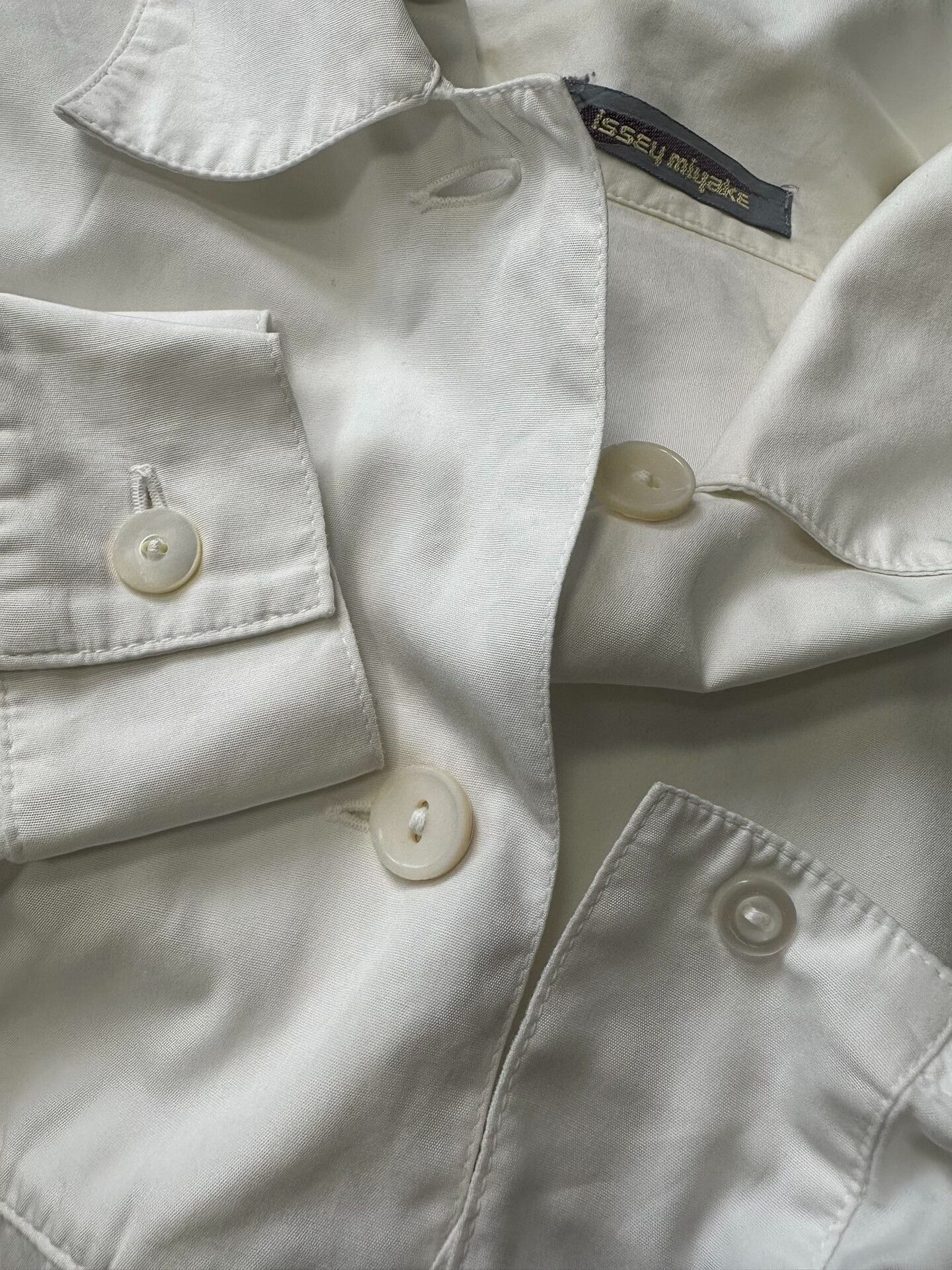 Issey Miyake 1980s Issey Miyake White Shirt Size US XL / EU 56 / 4 - 5 Thumbnail