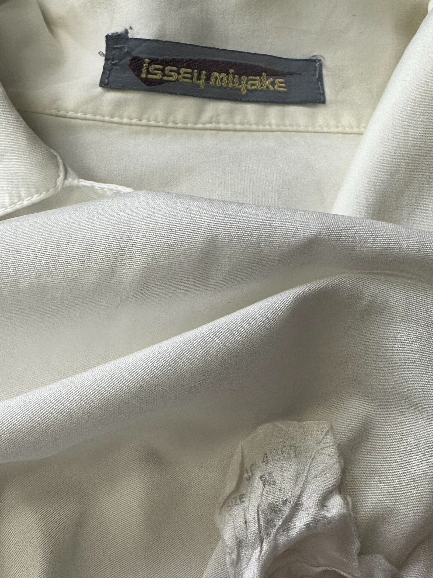 Issey Miyake 1980s Issey Miyake White Shirt Size US XL / EU 56 / 4 - 4 Thumbnail
