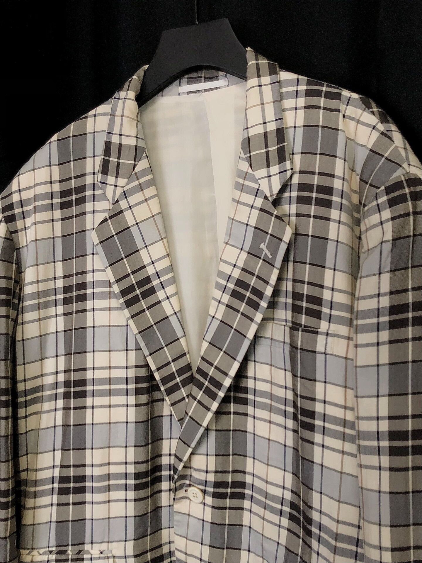Comme des Garcons comme des garcons plaid silk jacket Size US M / EU 48-50 / 2 - 6 Thumbnail