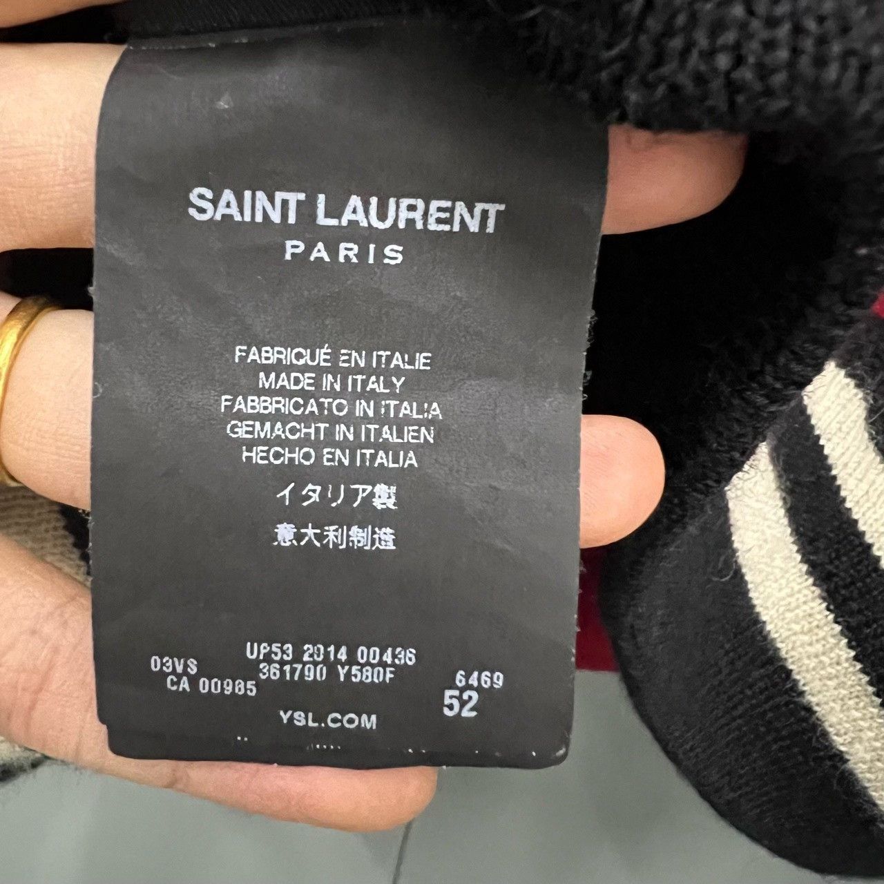 Saint Laurent Paris red leopard print baseball jacket Size US L / EU 52-54 / 3 - 4 Thumbnail