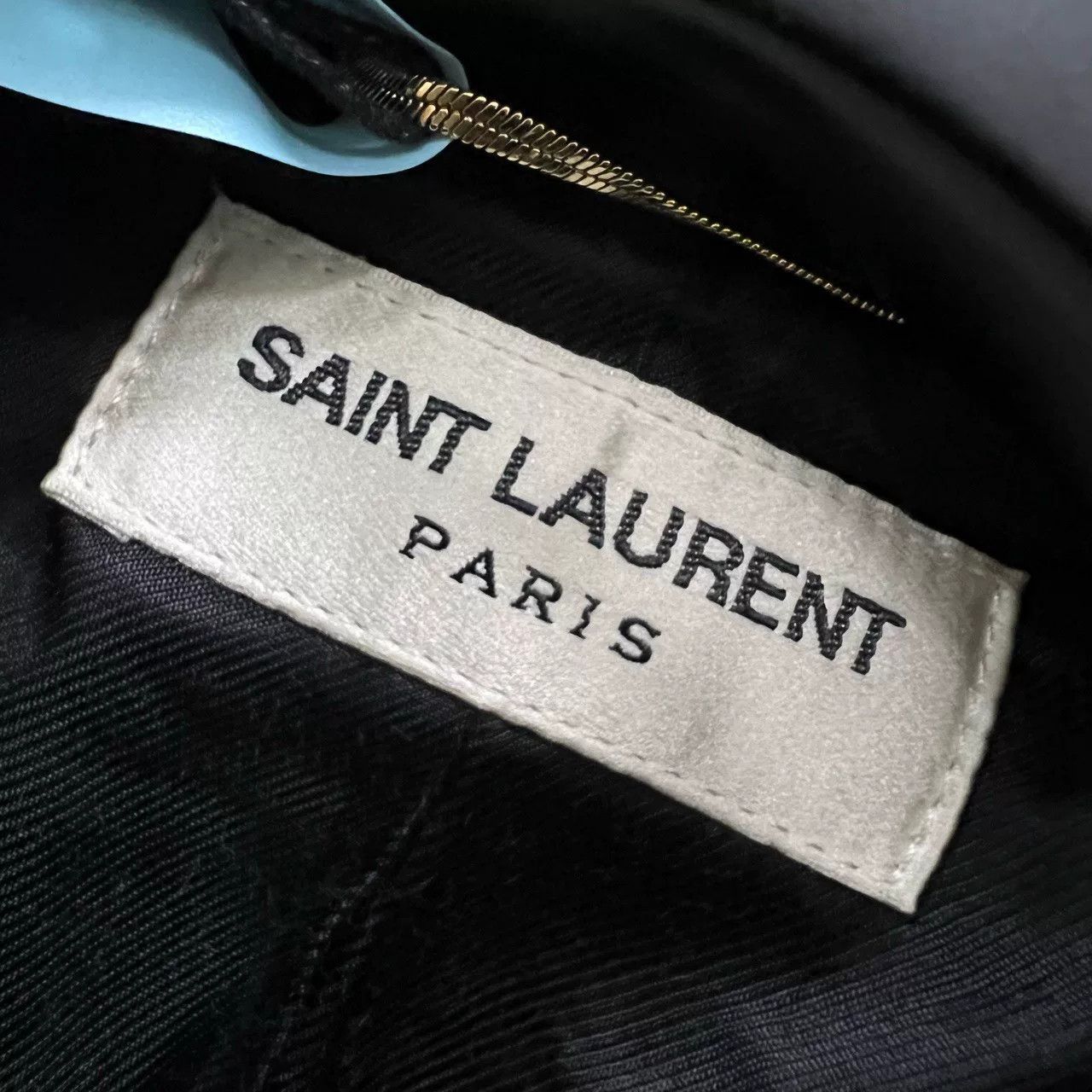 Saint Laurent Paris Saint Laurent Black Leather Baseball Jacket Size US S / EU 44-46 / 1 - 5 Thumbnail