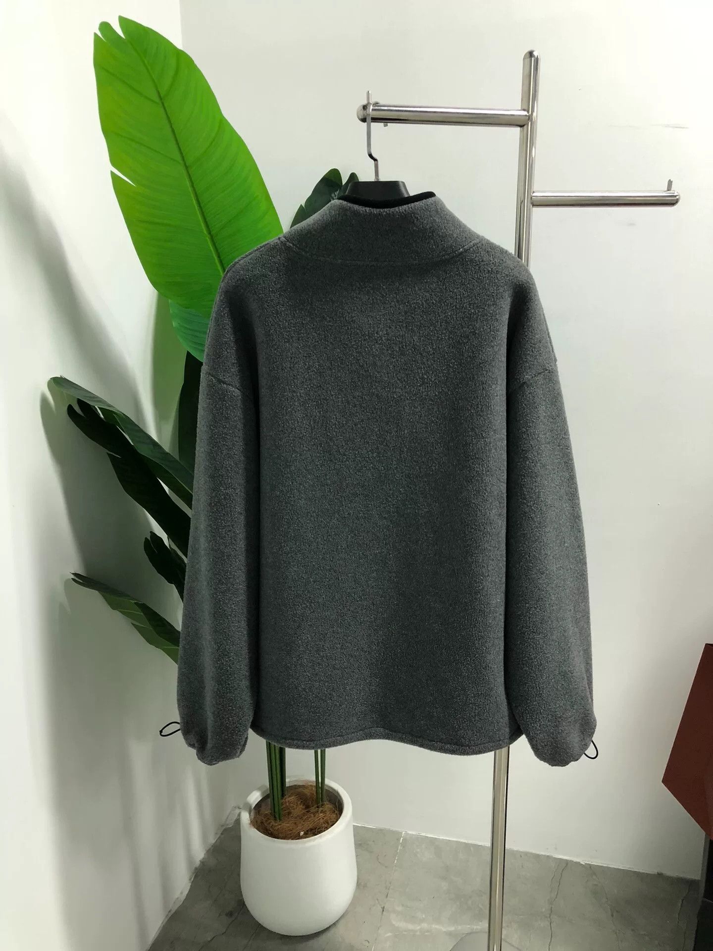 Miu Miu Miu Miu Gray Fleece Jacket XS Size XS / US 0-2 / IT 36-38 - 2 Thumbnail