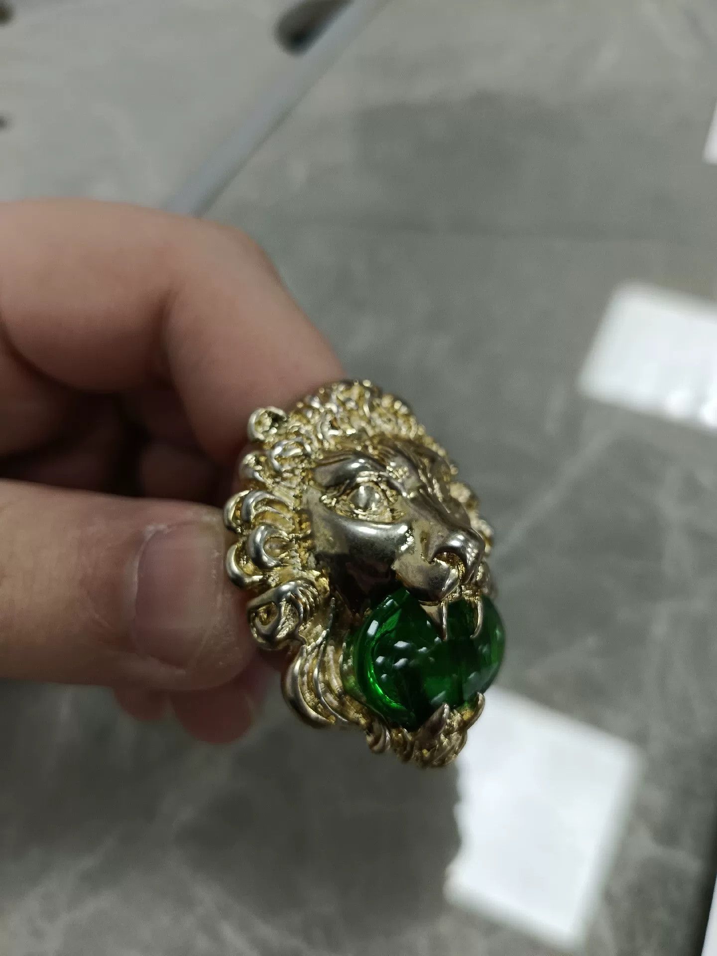 Gucci gucci lion head ring size 19 Size ONE SIZE - 4 Thumbnail