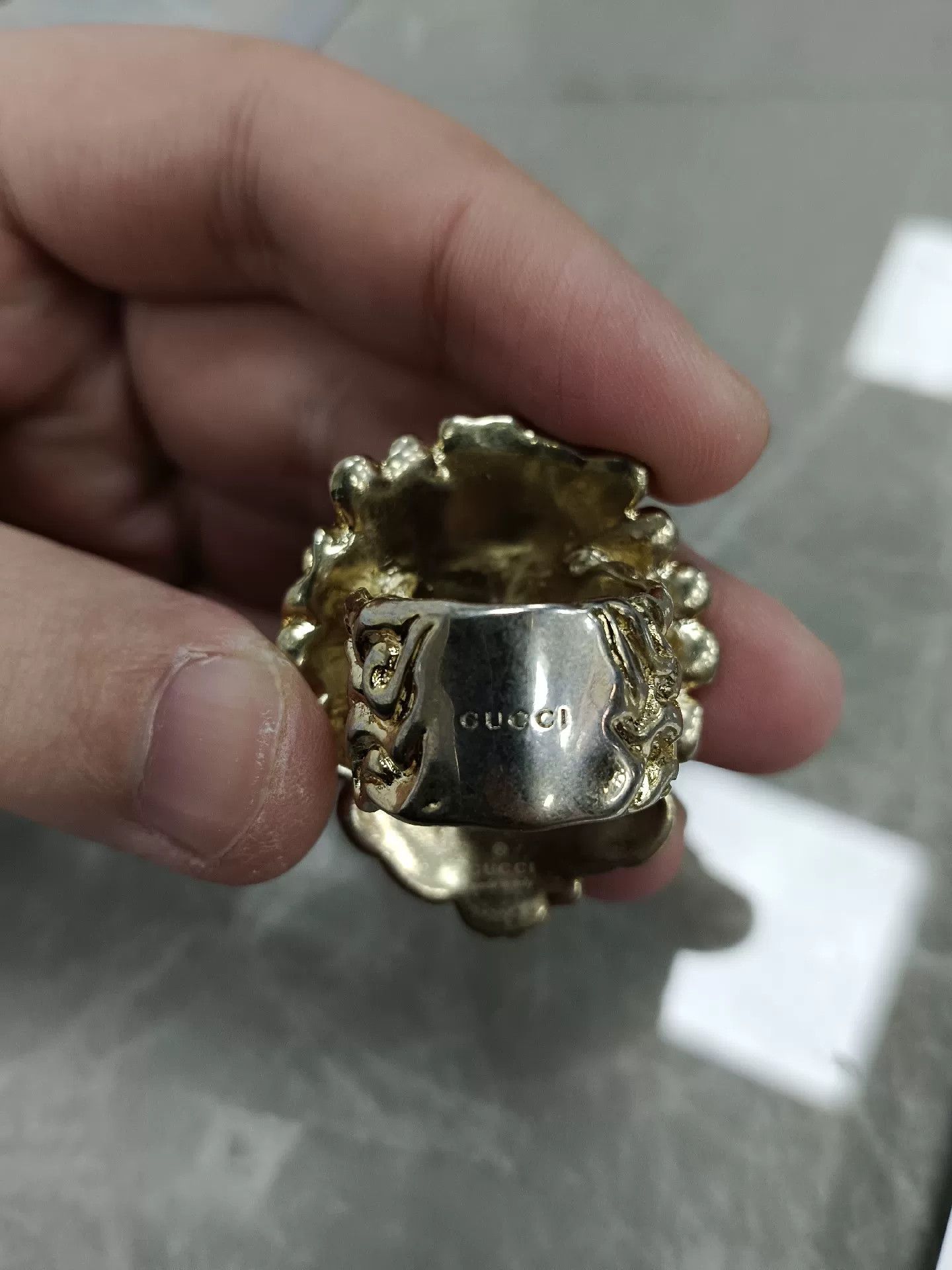 Gucci gucci lion head ring size 19 Size ONE SIZE - 5 Thumbnail
