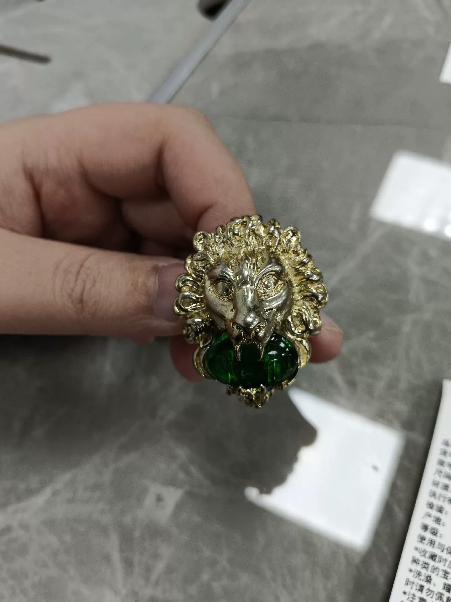 Gucci gucci lion head ring size 19 Size ONE SIZE - 3 Thumbnail