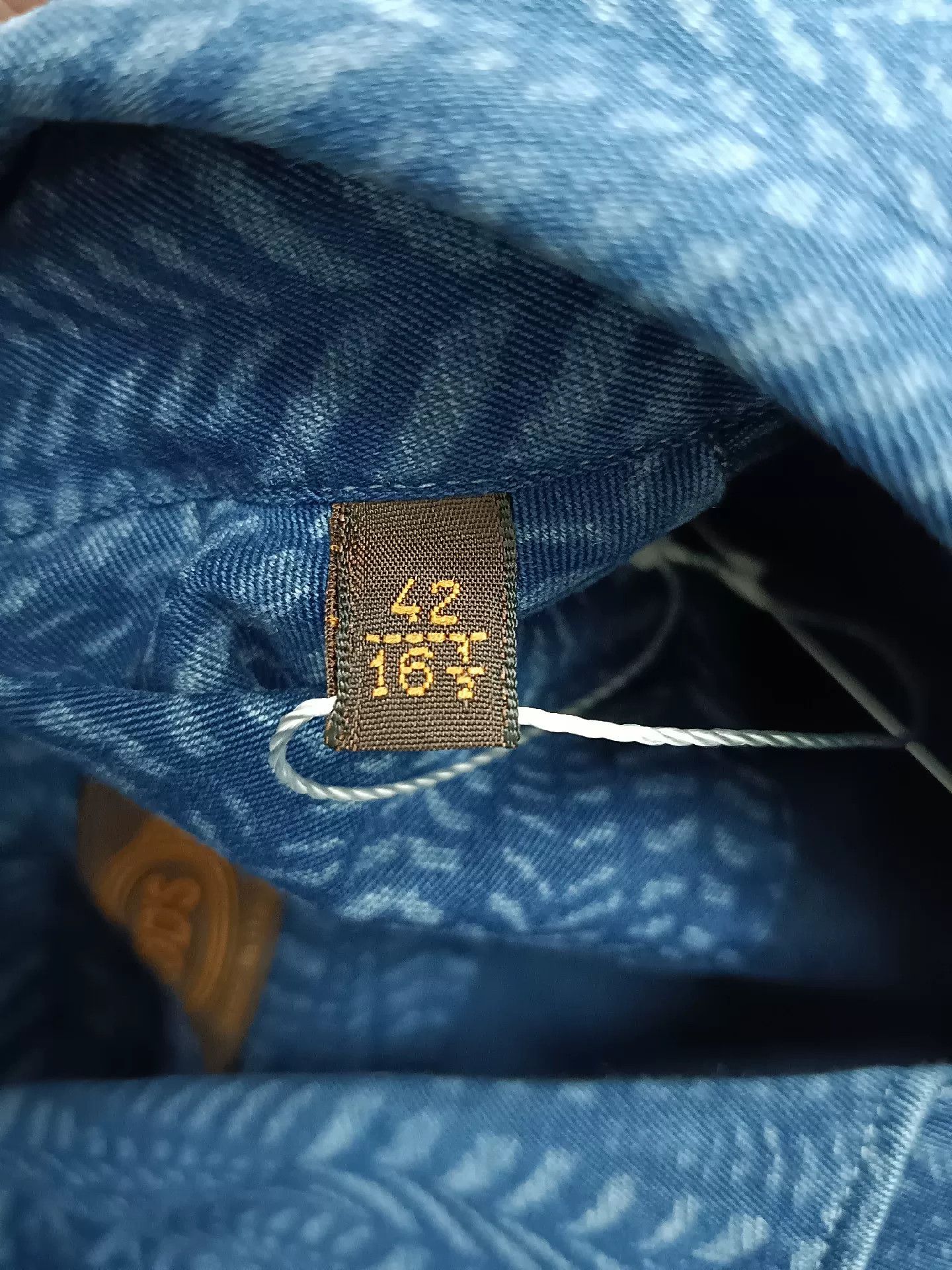 Tod's tod's blue long sleeve patterned shirt Size US L / EU 52-54 / 3 - 4 Thumbnail