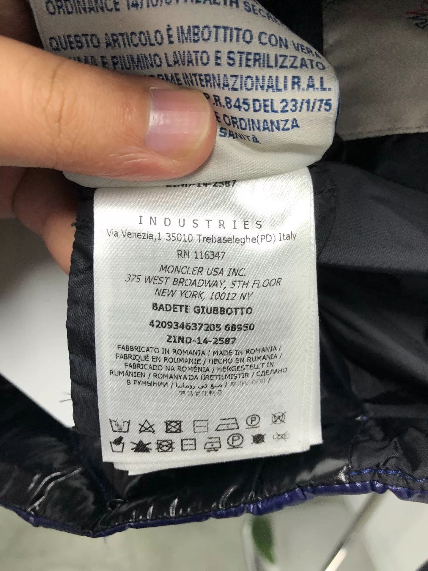 Moncler blue moncler down jacket for warmth Size US XXS / EU 40 - 4 Thumbnail