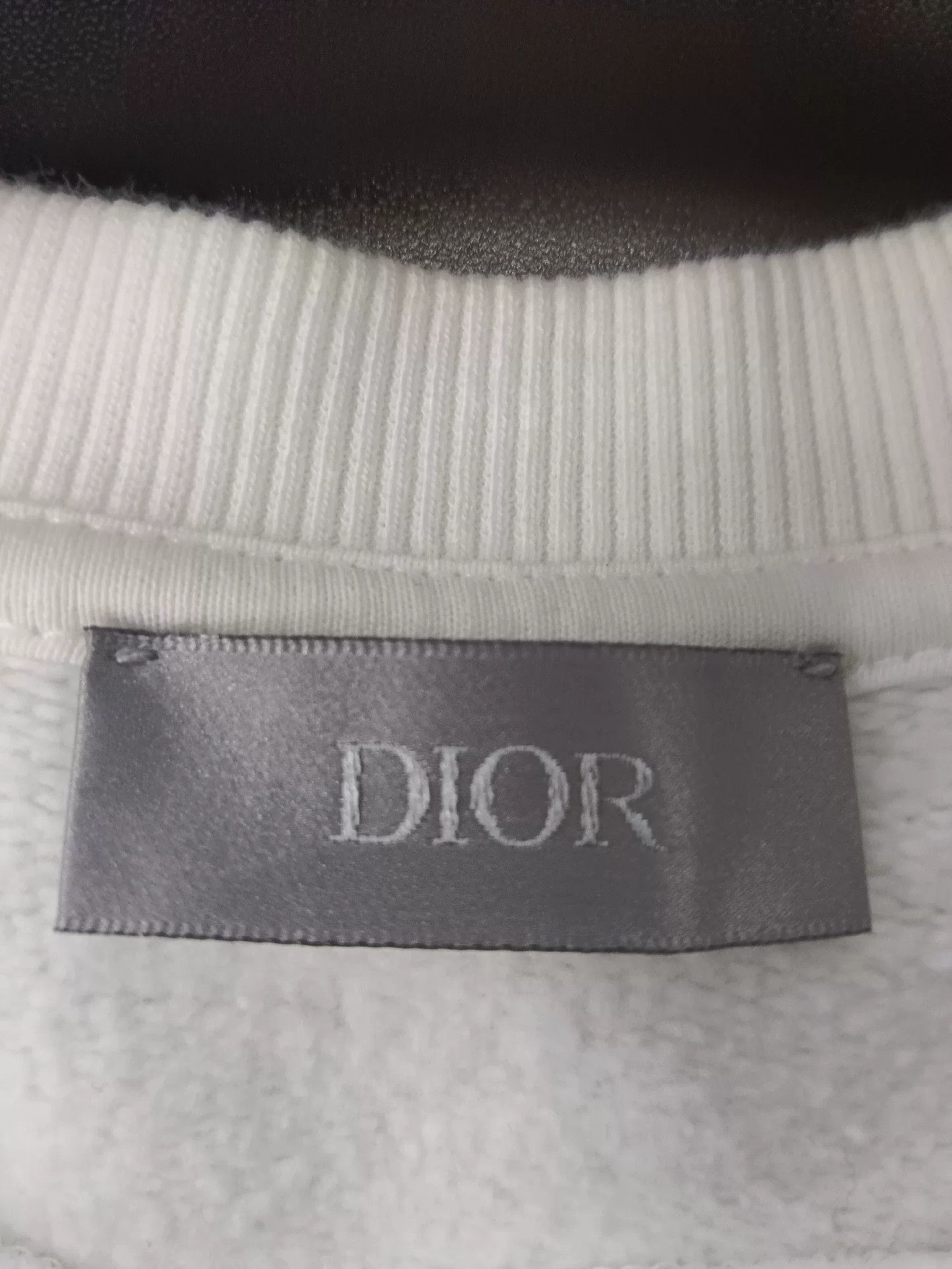 Dior classic dior logo print sweatshirt in white Size US S / EU 44-46 / 1 - 3 Thumbnail
