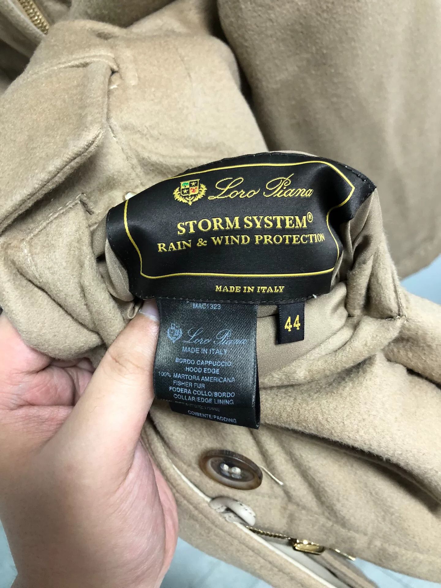 Loro Piana Loro Piana Double-Faced Cotton Coat Khaki Size US L / EU 52-54 / 3 - 5 Thumbnail