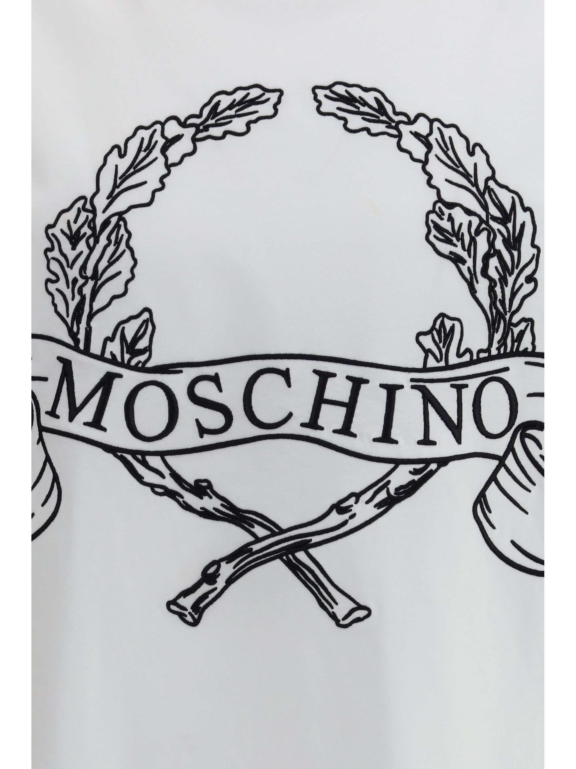 Moschino Maxi Laurel Crown Embroidery T-shirt Size US S / EU 44-46 / 1 - 3 Thumbnail